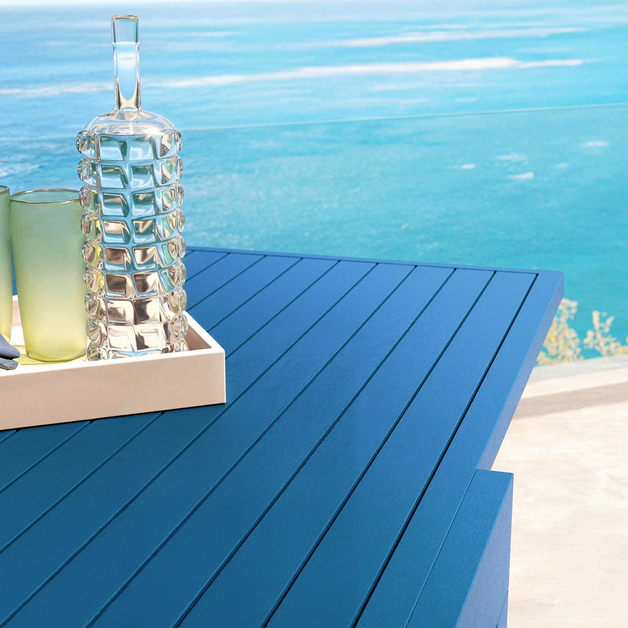 Murano 10-Seater Extendable Garden Table in aluminium (270 x 90 cm)