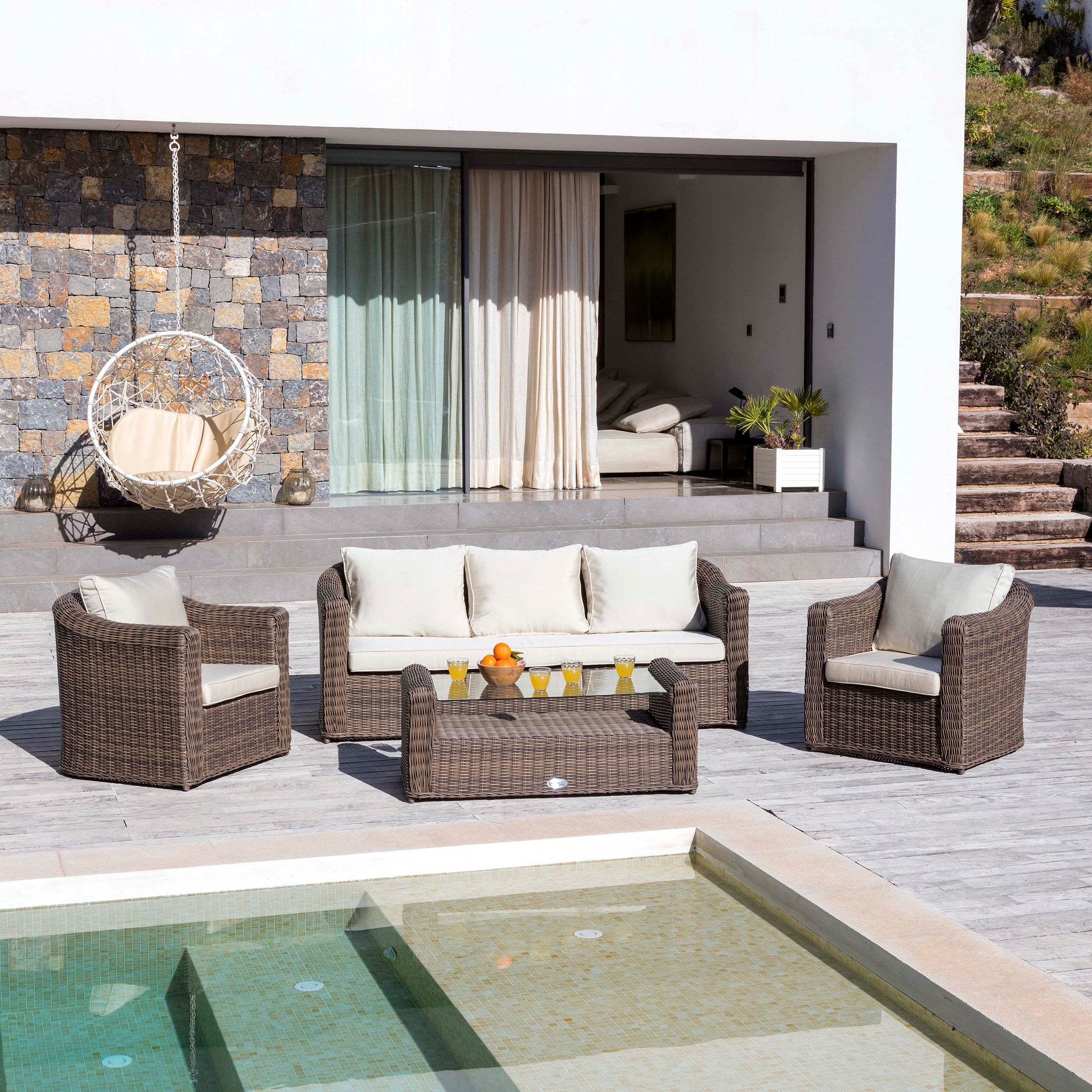 Salon de jardin Calvi - 5 places - Mobellia