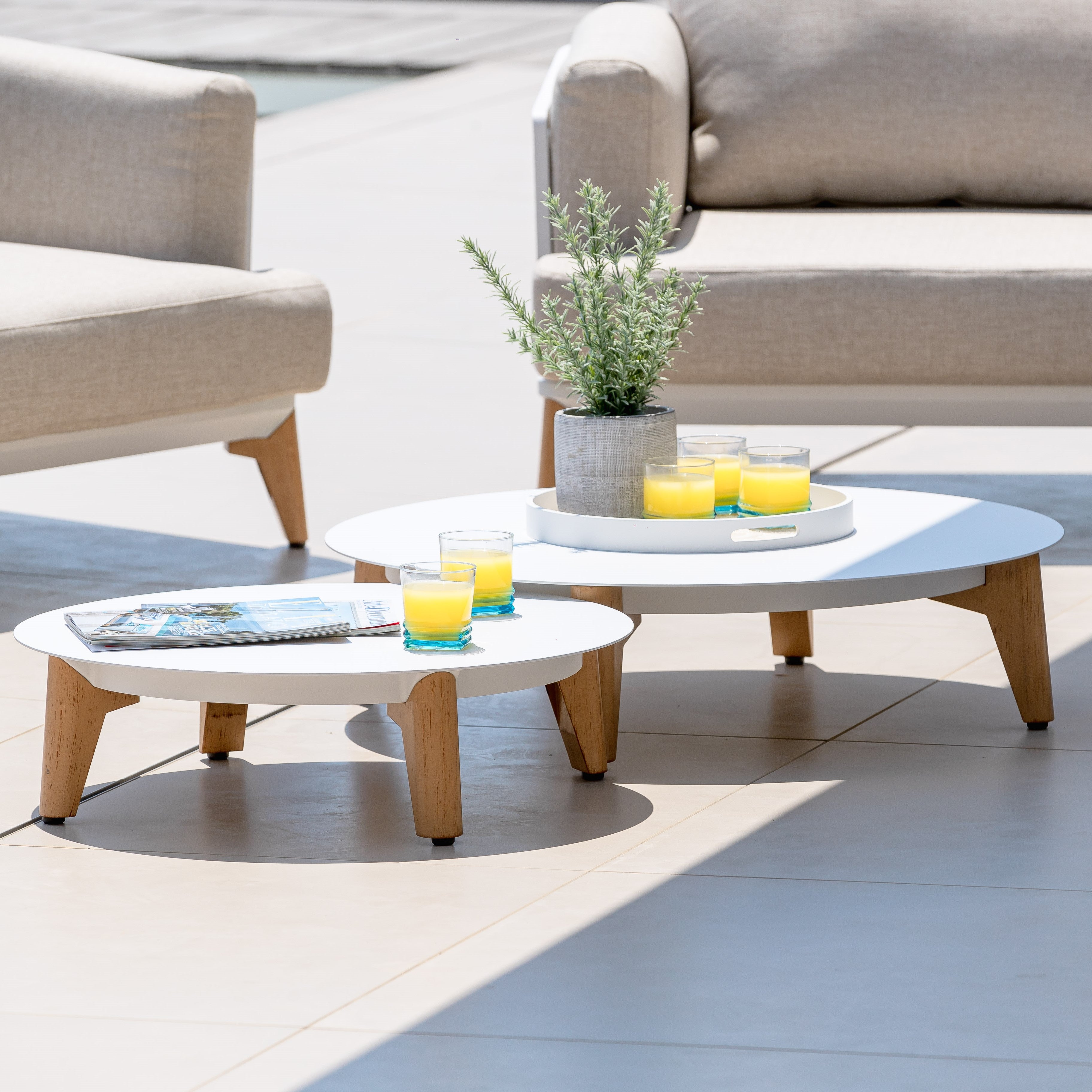 Table basse de jardin Monte Carlo (D86cm) - Mobellia