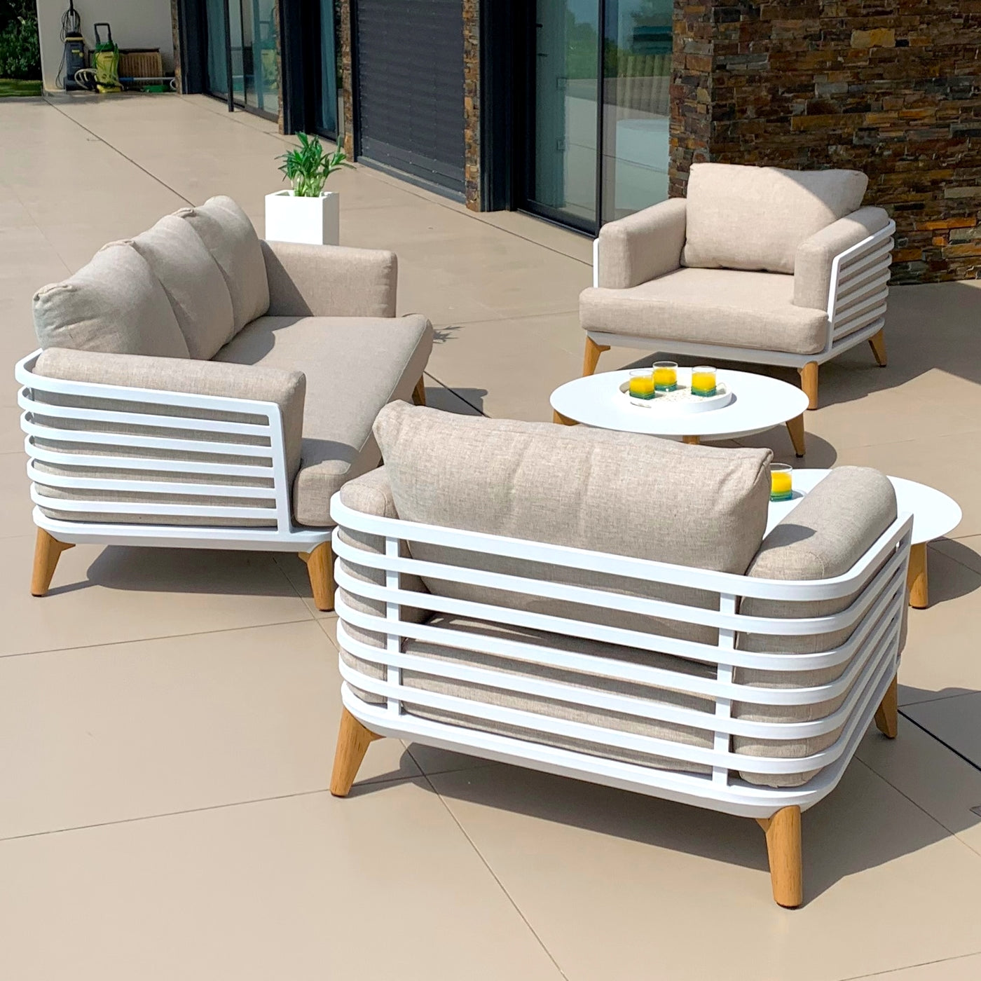 Salon de jardin Monte Carlo - 5 places - Mobellia