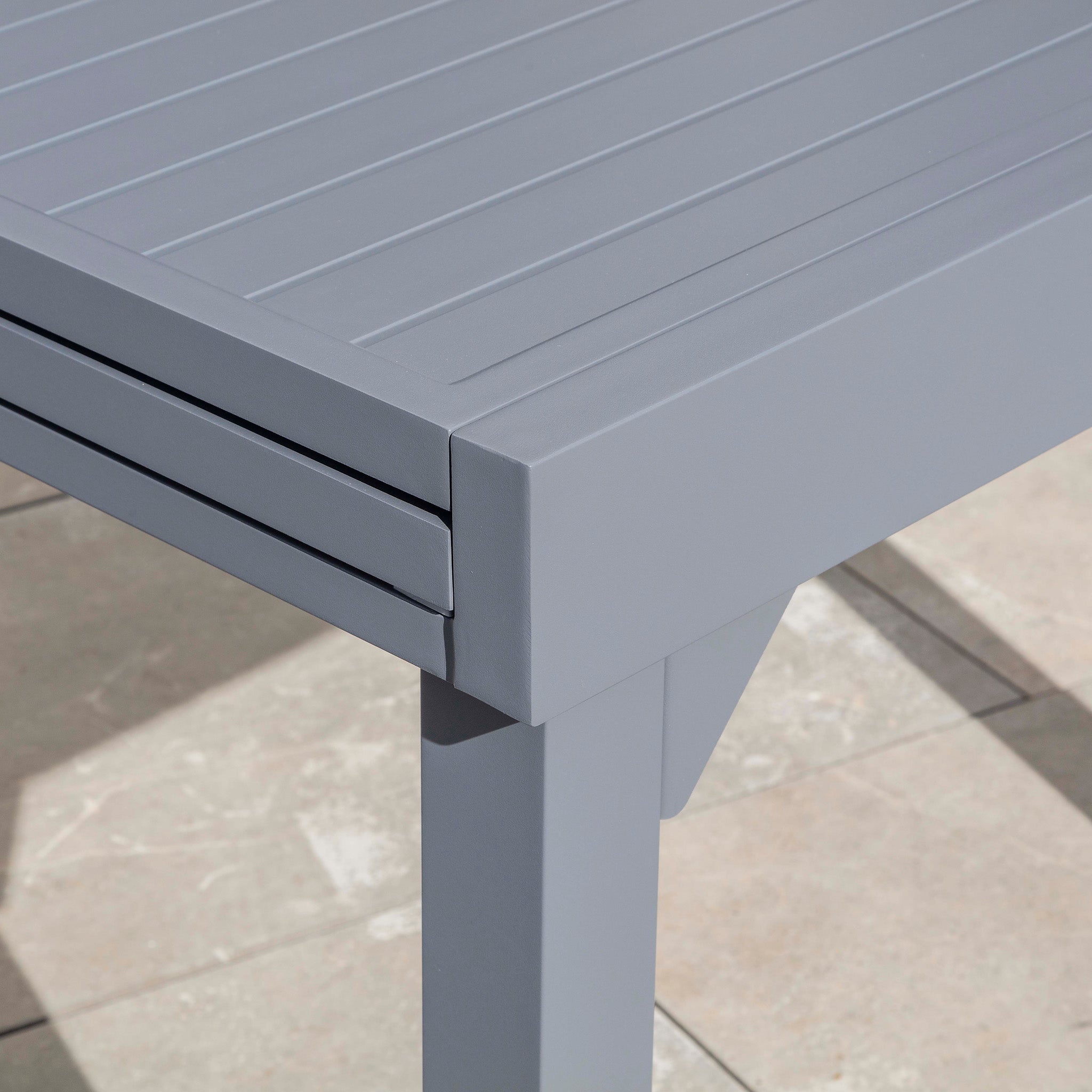 Table de jardin extensible 8 places Aluminium Murano (180 x 90 cm) - Mobellia