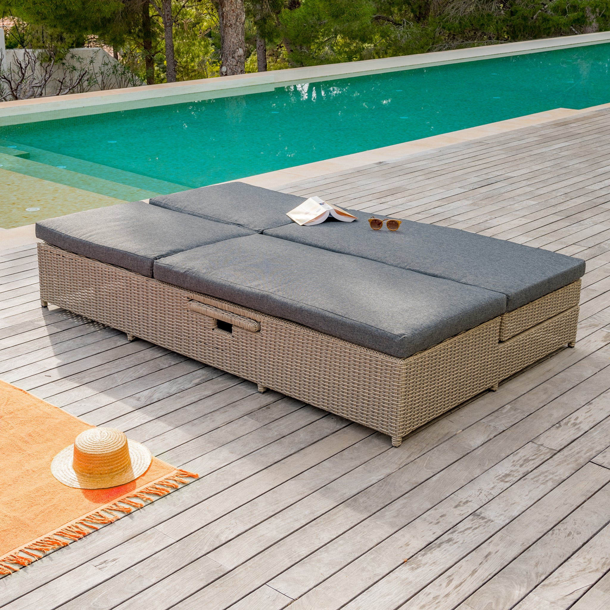 Transat double / Canapé de jardin Calvi - Mobellia