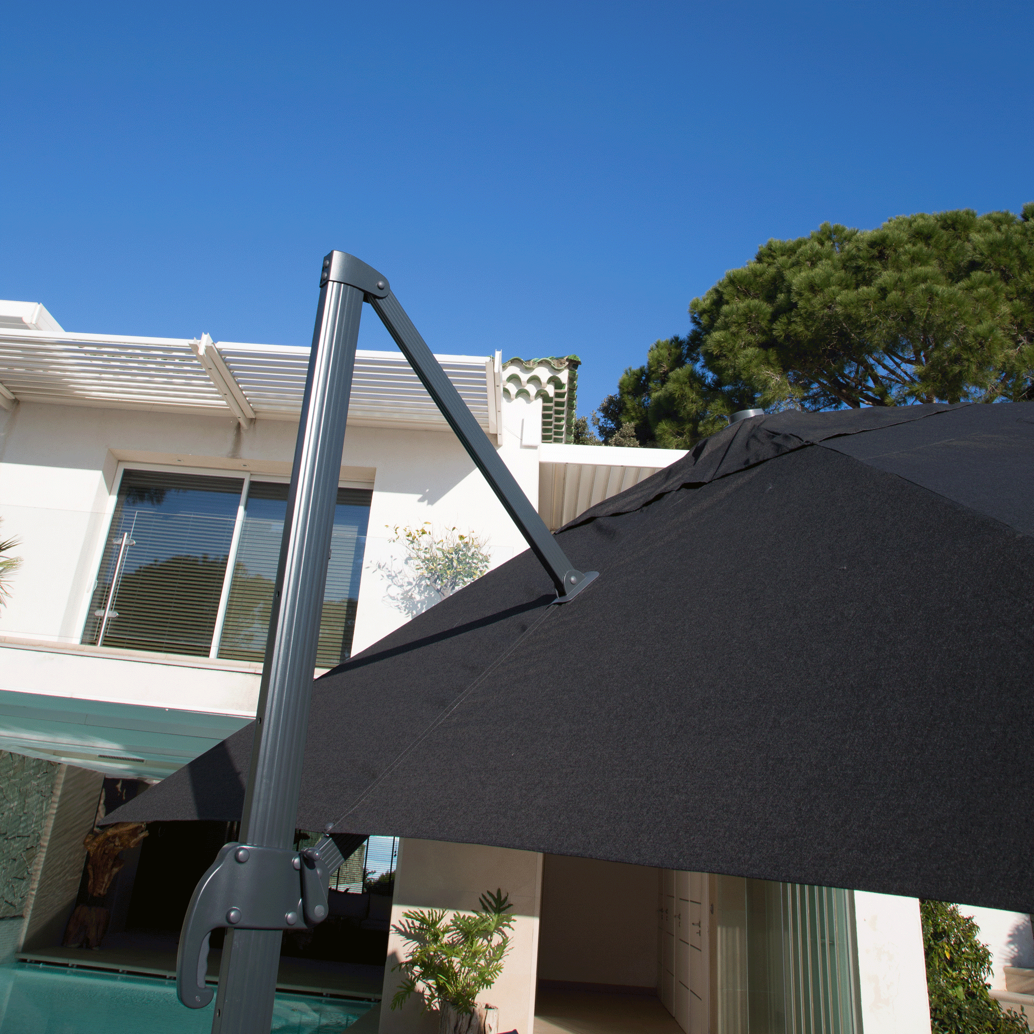 Parasol Déporté Bahia 3x3 - Mobellia