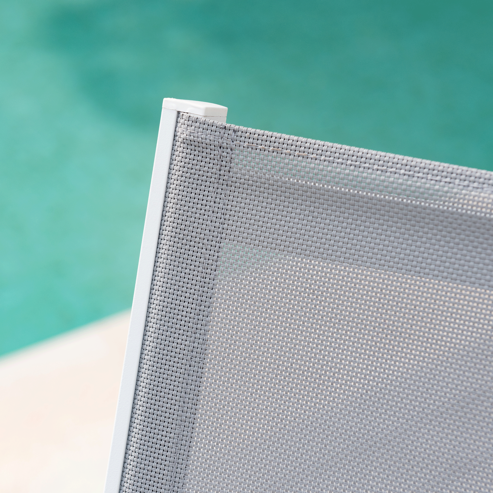 Fauteuil de jardin aluminium/bois Bali - Mobellia