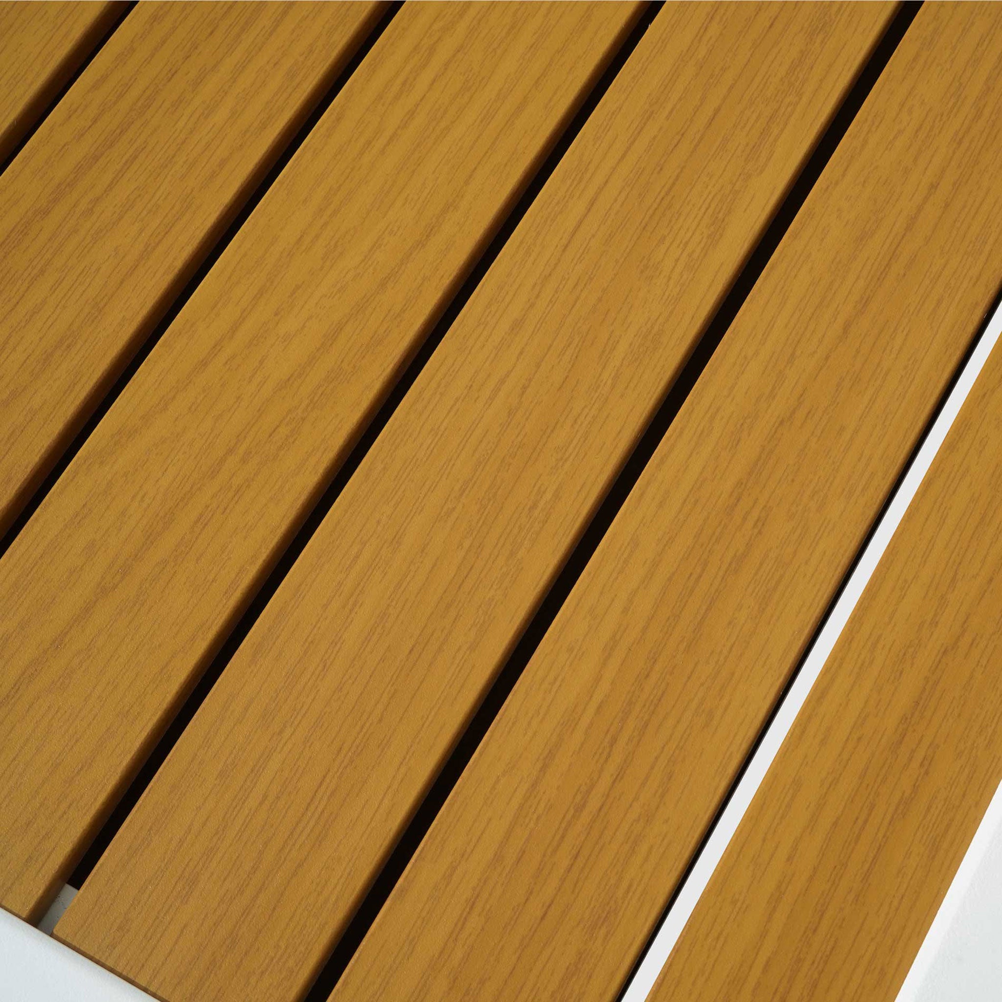 Table de jardin extensible 12 places Aluminium effet bois Murano (200/320 x 100 cm) - Mobellia