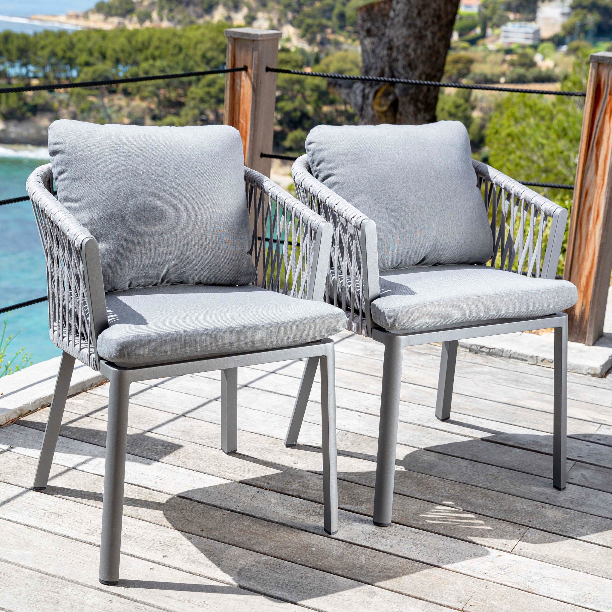 Lot de 2 fauteuils de jardin Amalfi - Mobellia