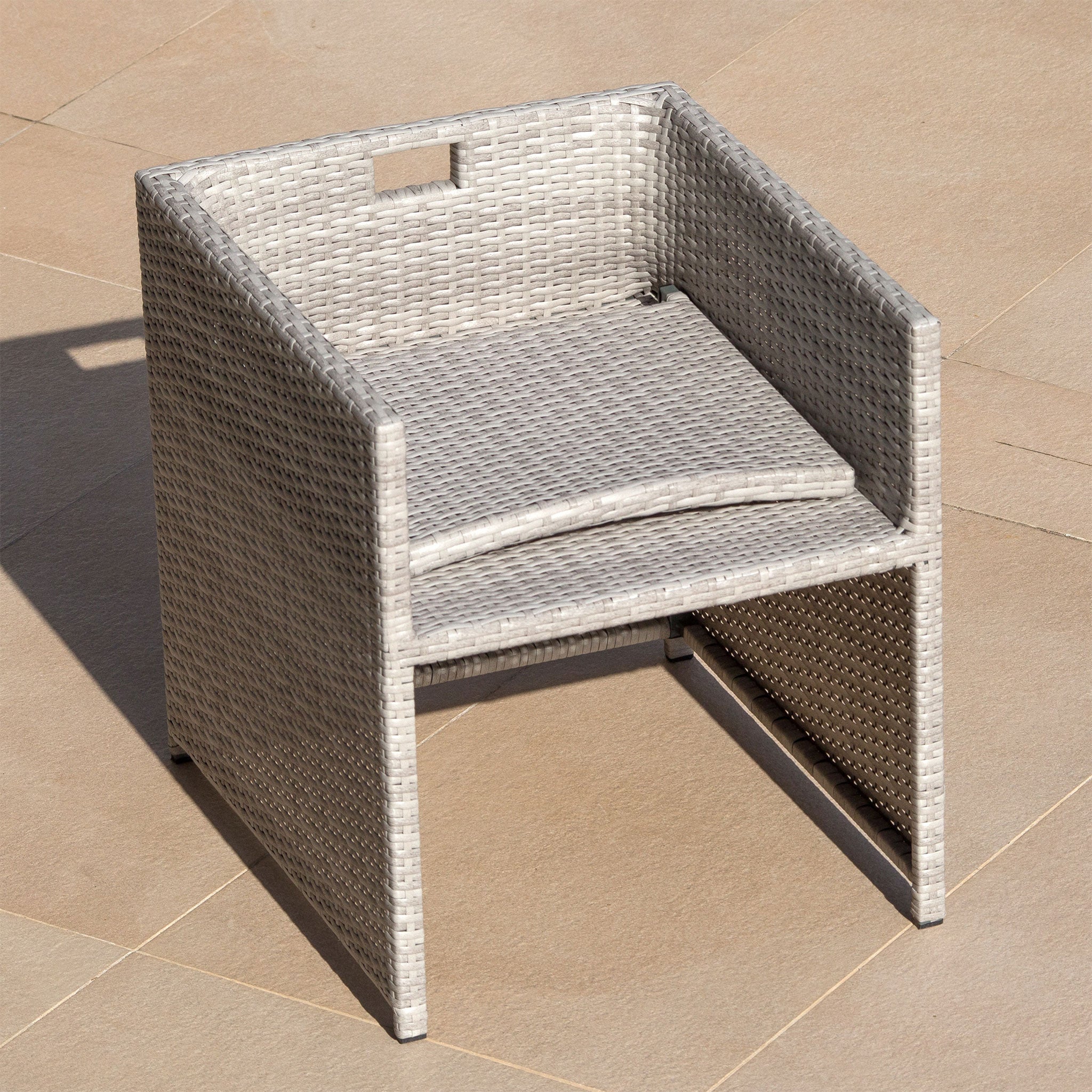 Salon de jardin encastrable Menorca - 4 places - test Mobellia