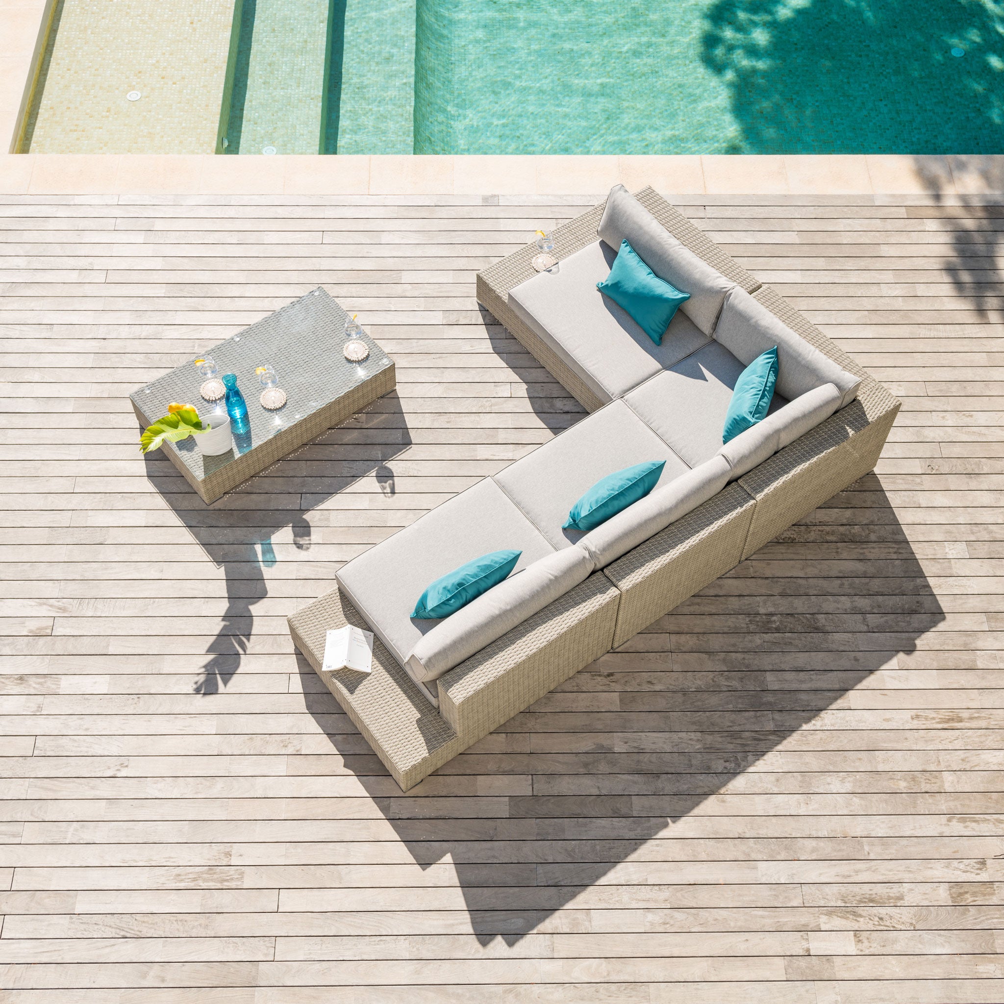 Salon de jardin Palma - 5 places - Mobellia