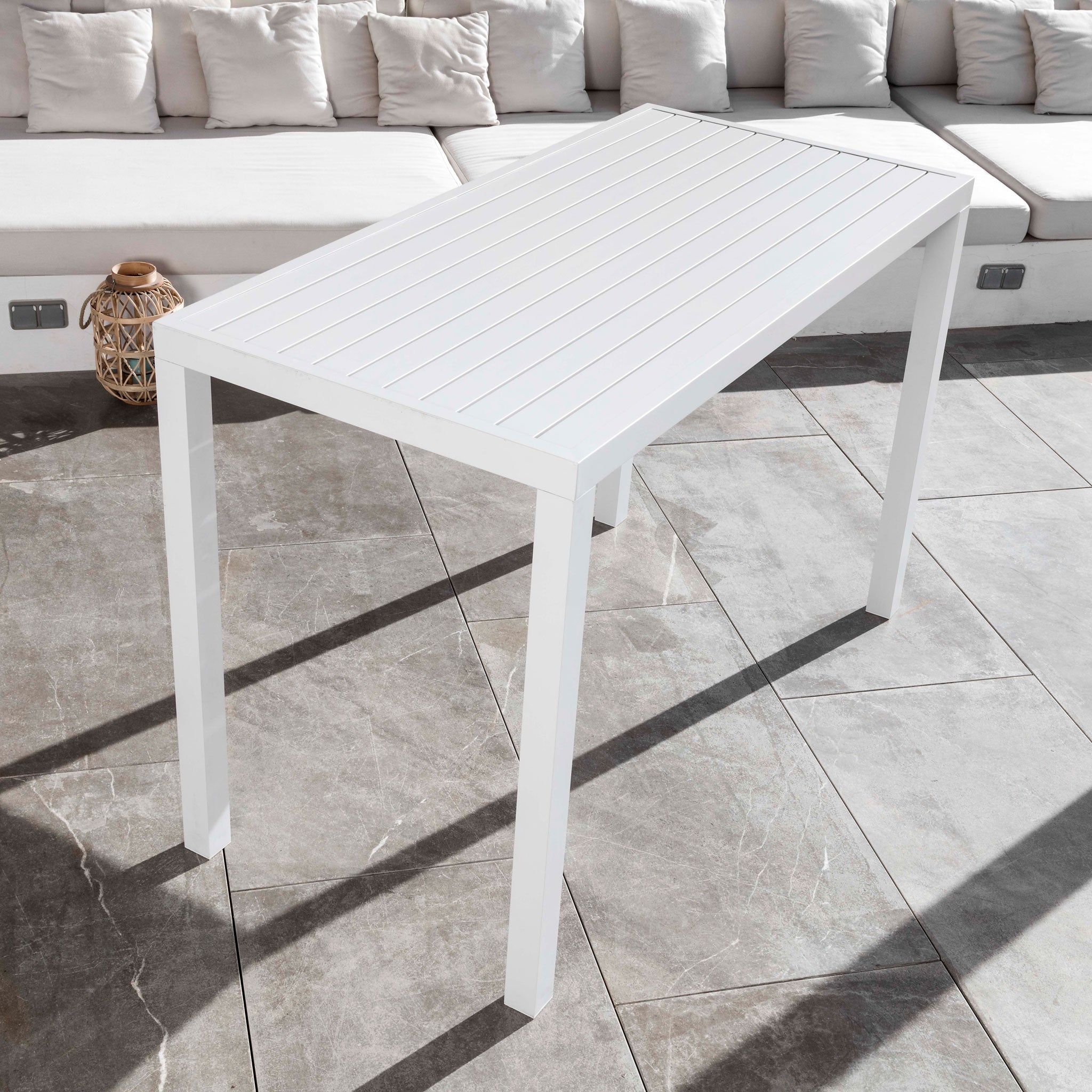 Table Haute 6 places Aluminium Murano - Mobellia