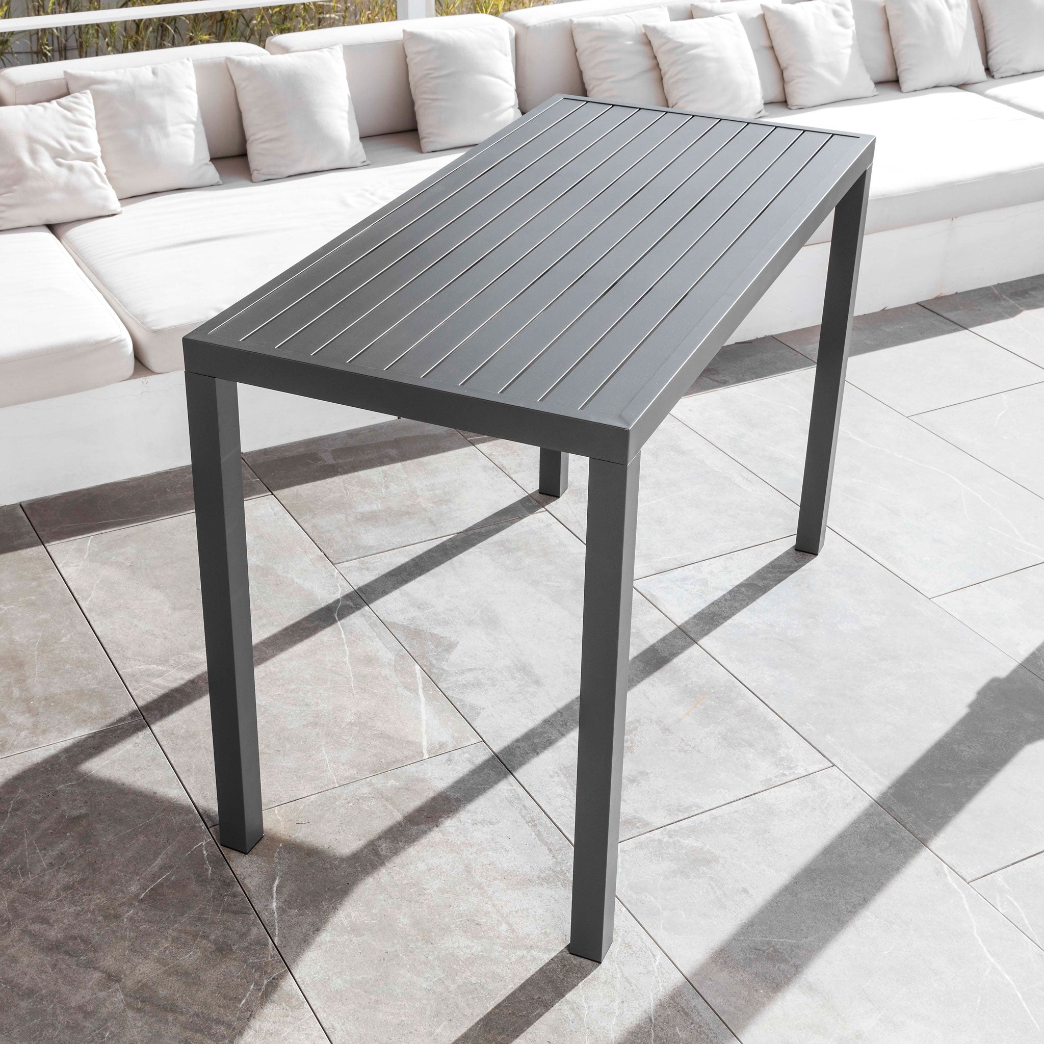 Table Haute 6 places Aluminium Murano - Mobellia