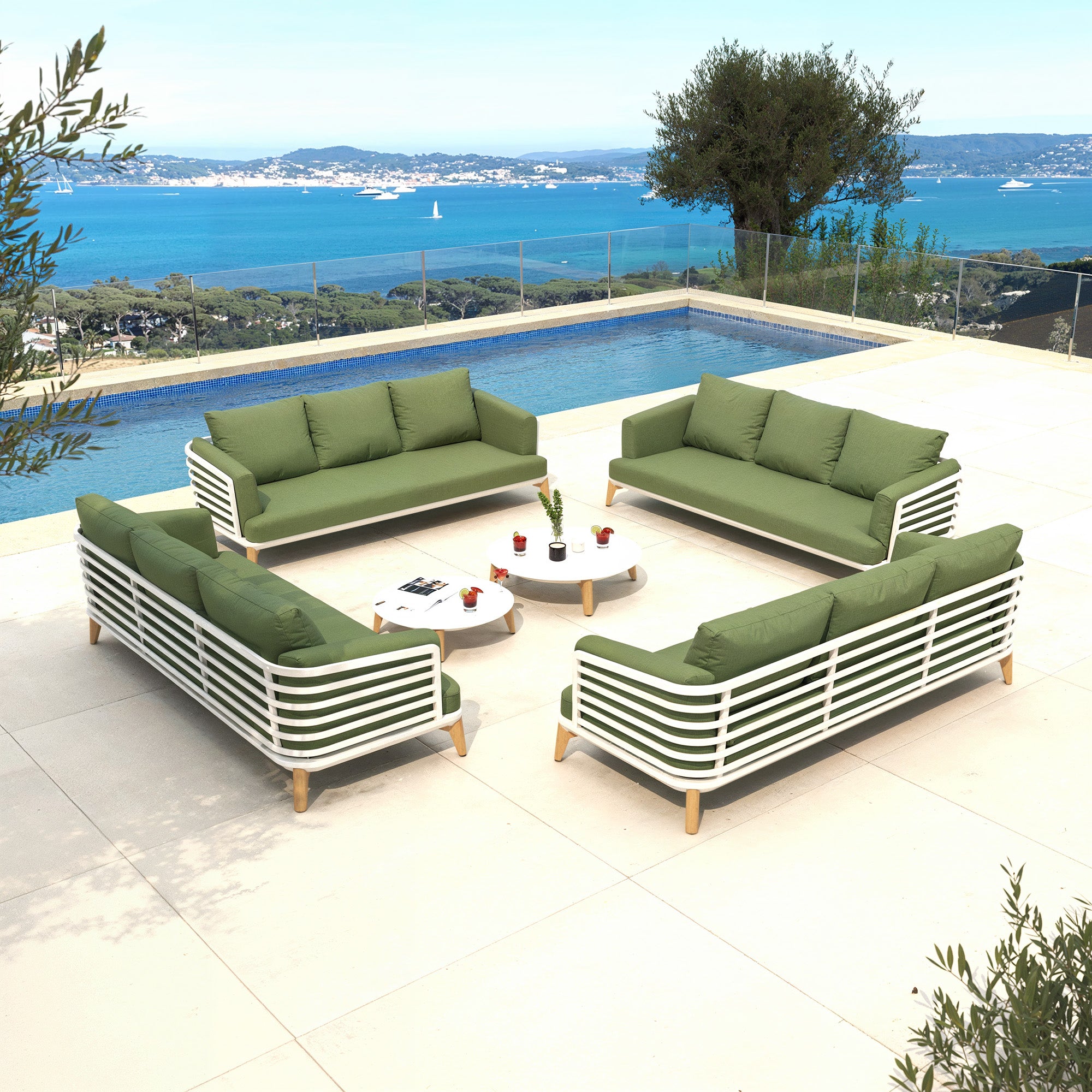 Conjunto de jardín Monte Carlo - 12 plazas