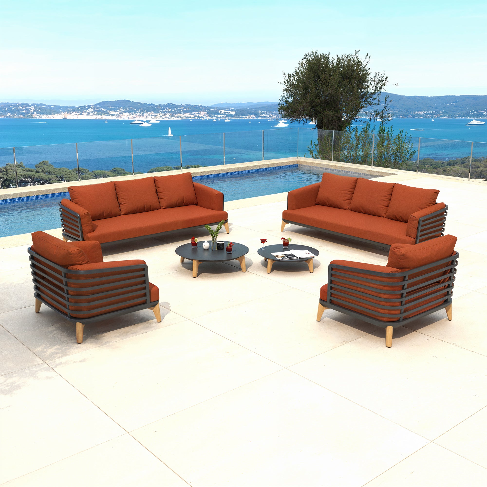 Lounge-set Monte Carlo - 8 Plätze