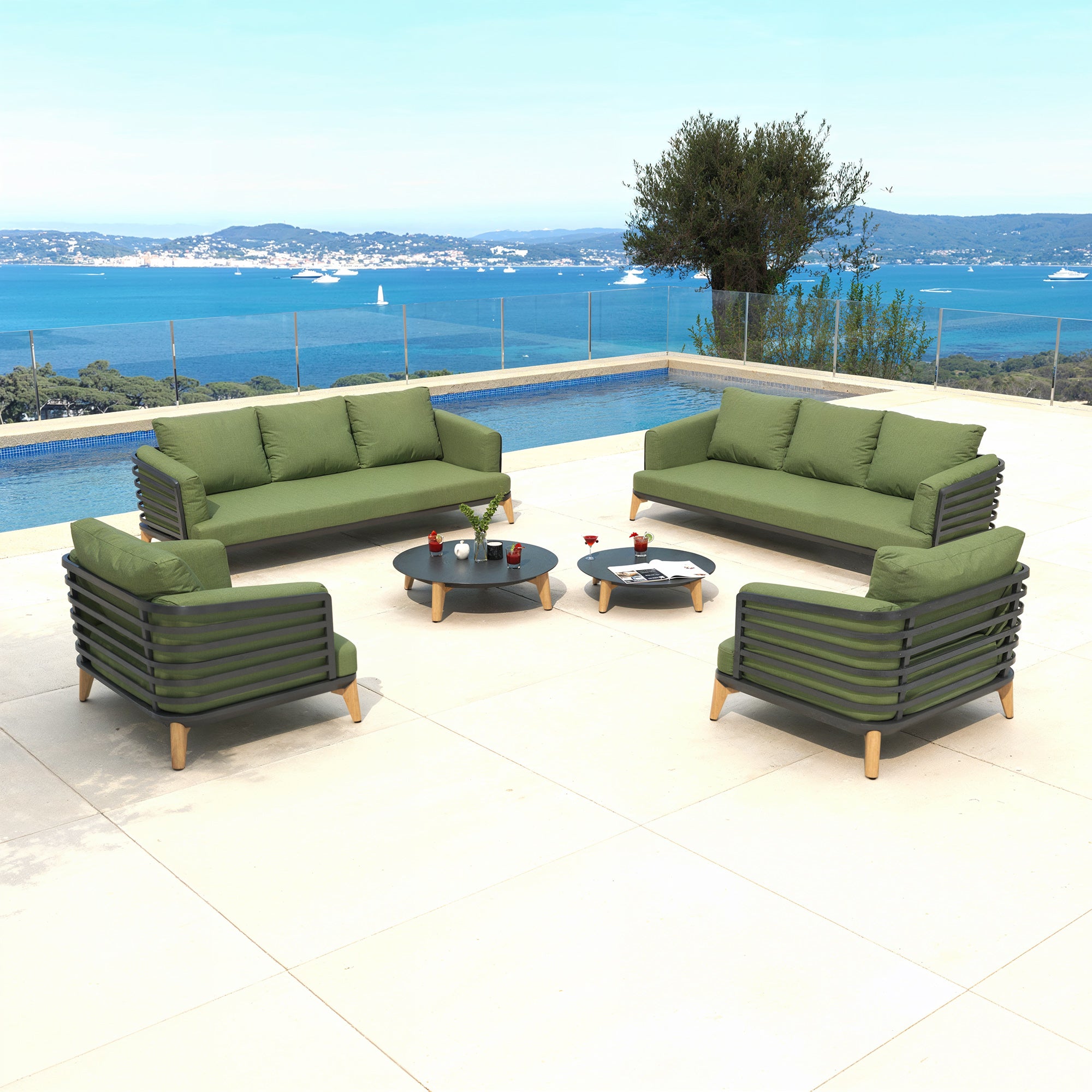 Lounge-set Monte Carlo - 8 Plätze