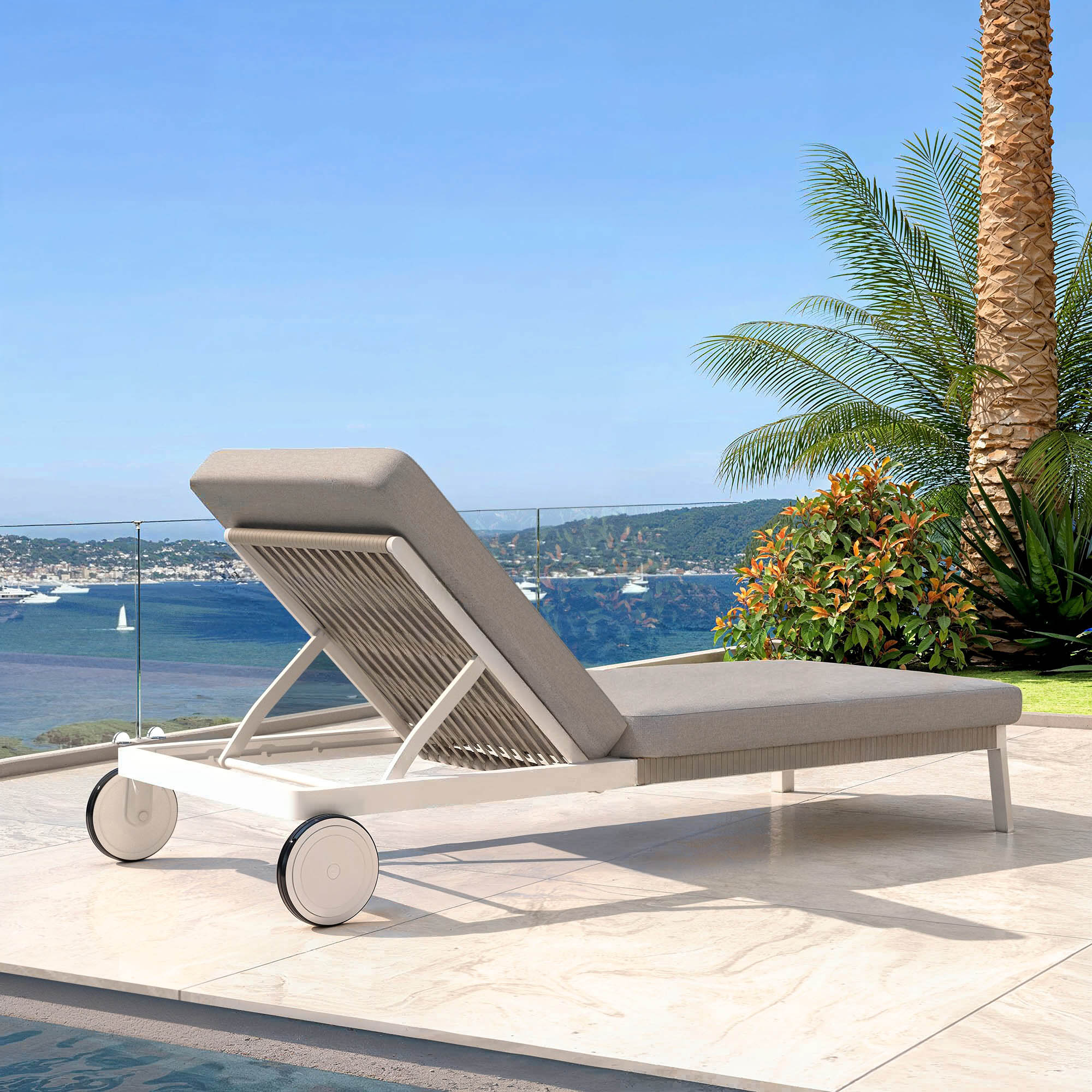 Espreguiçadeira em alumínio Amalfi