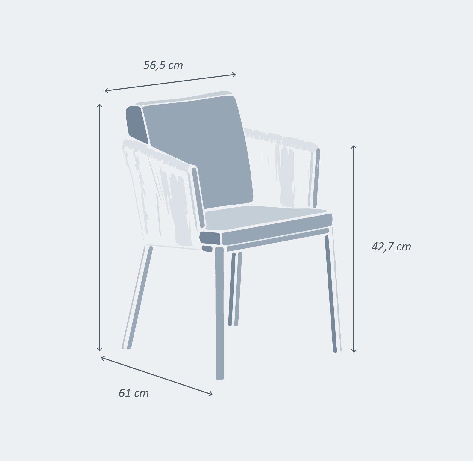 Lot de 2 fauteuils de jardin Amalfi