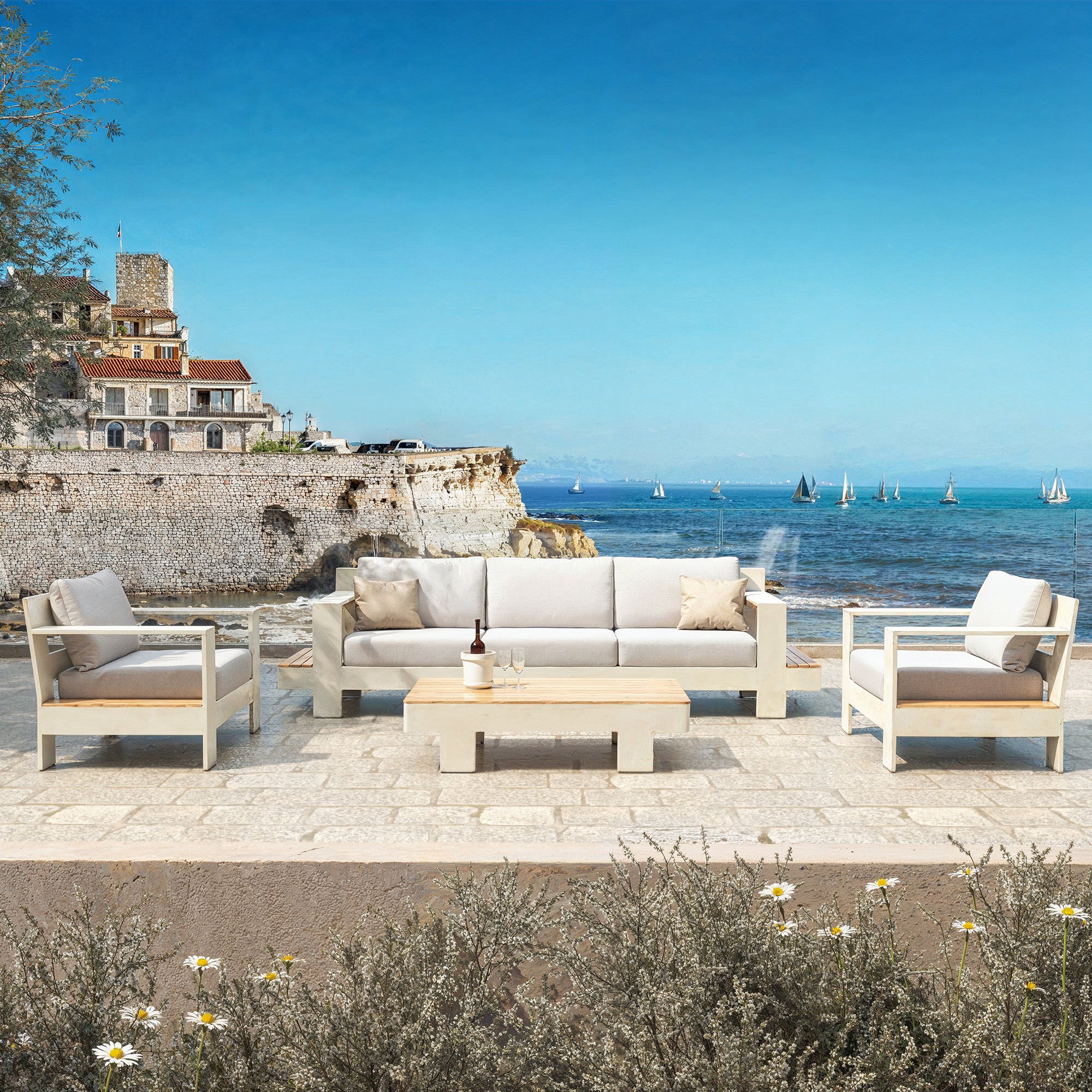 <tc>Antibes outdoor lounge set - 5 seats</tc>