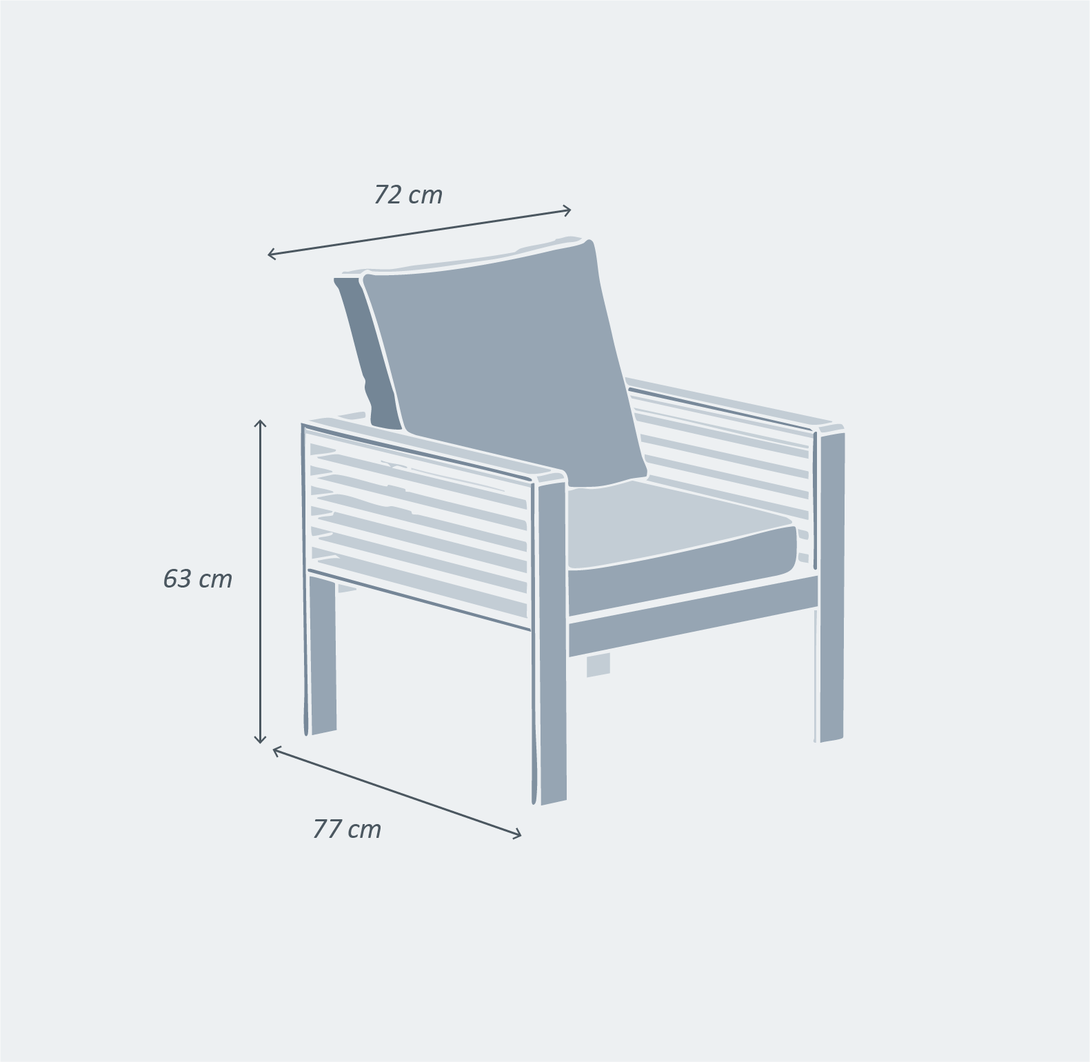 Bali outdoor lounge set - 5 seats