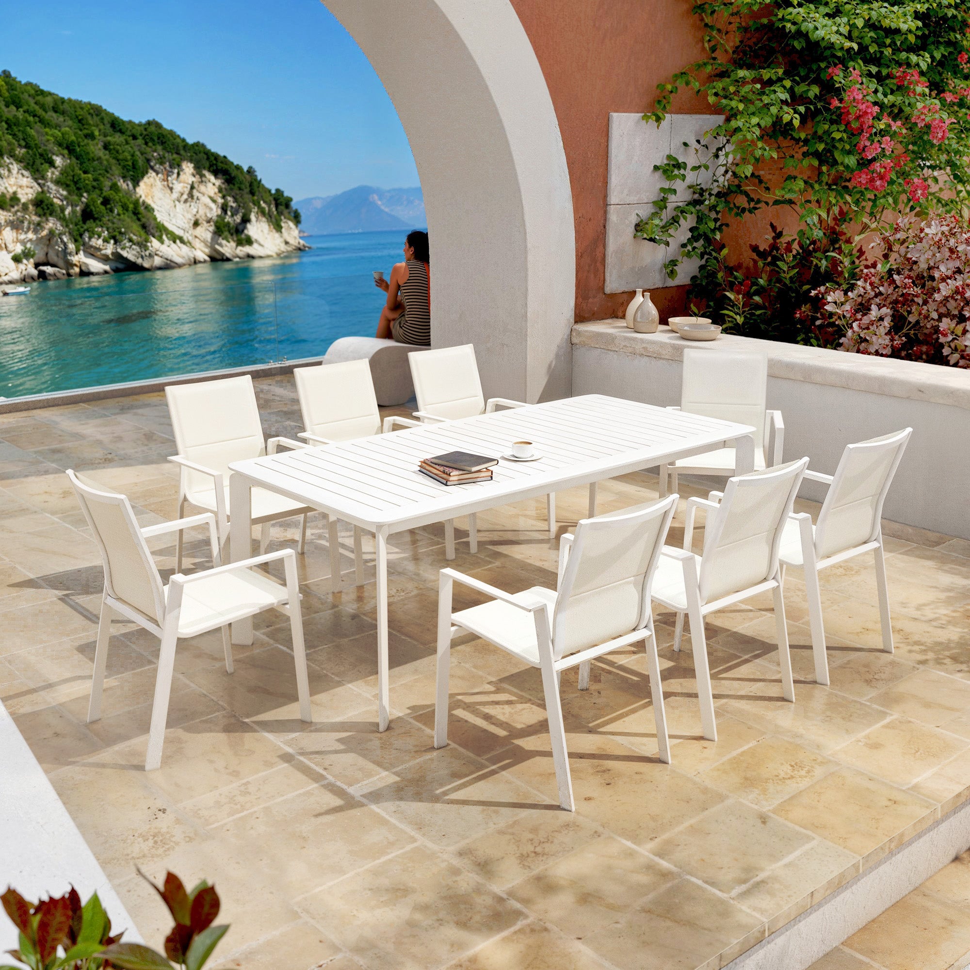 Portofino stackable garden armchair