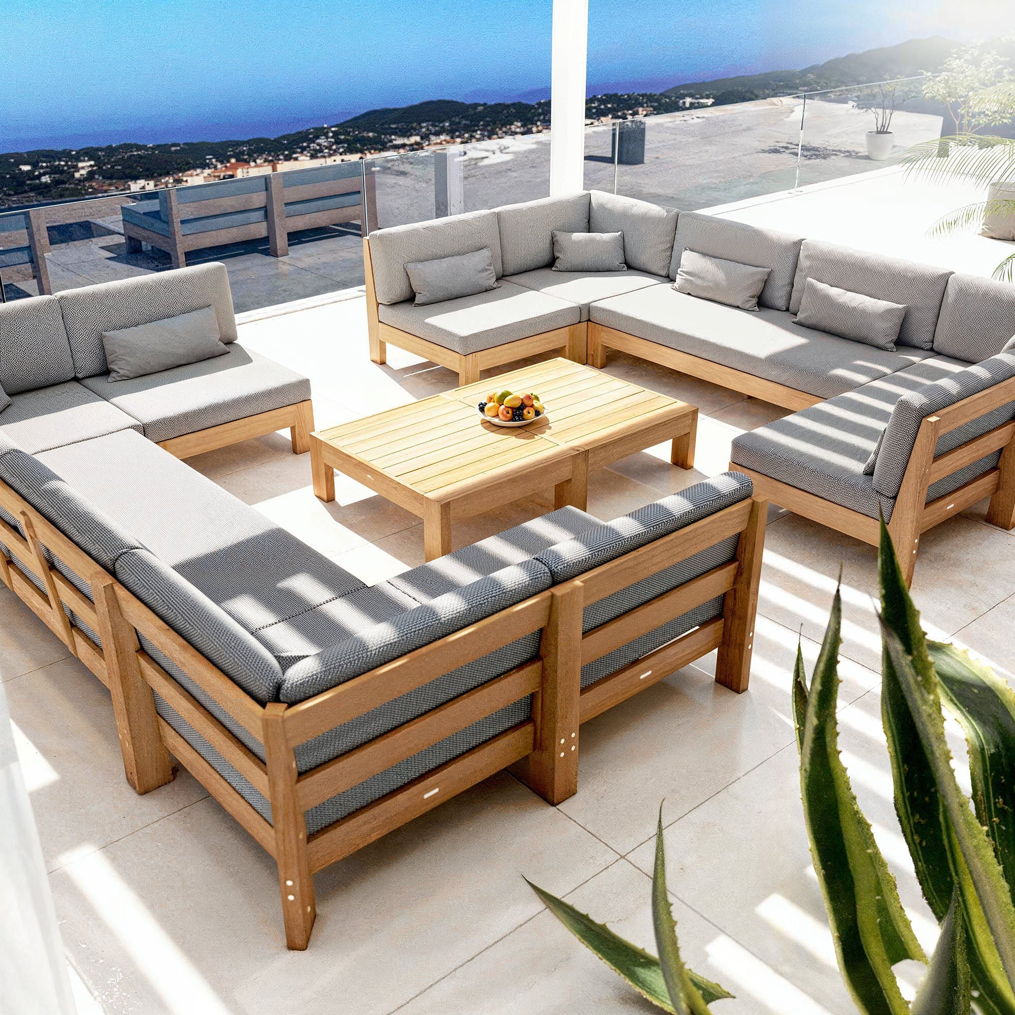 Borneo-Gartenecksofa