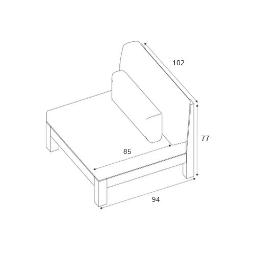 Fauteuil de jardin Bornéo