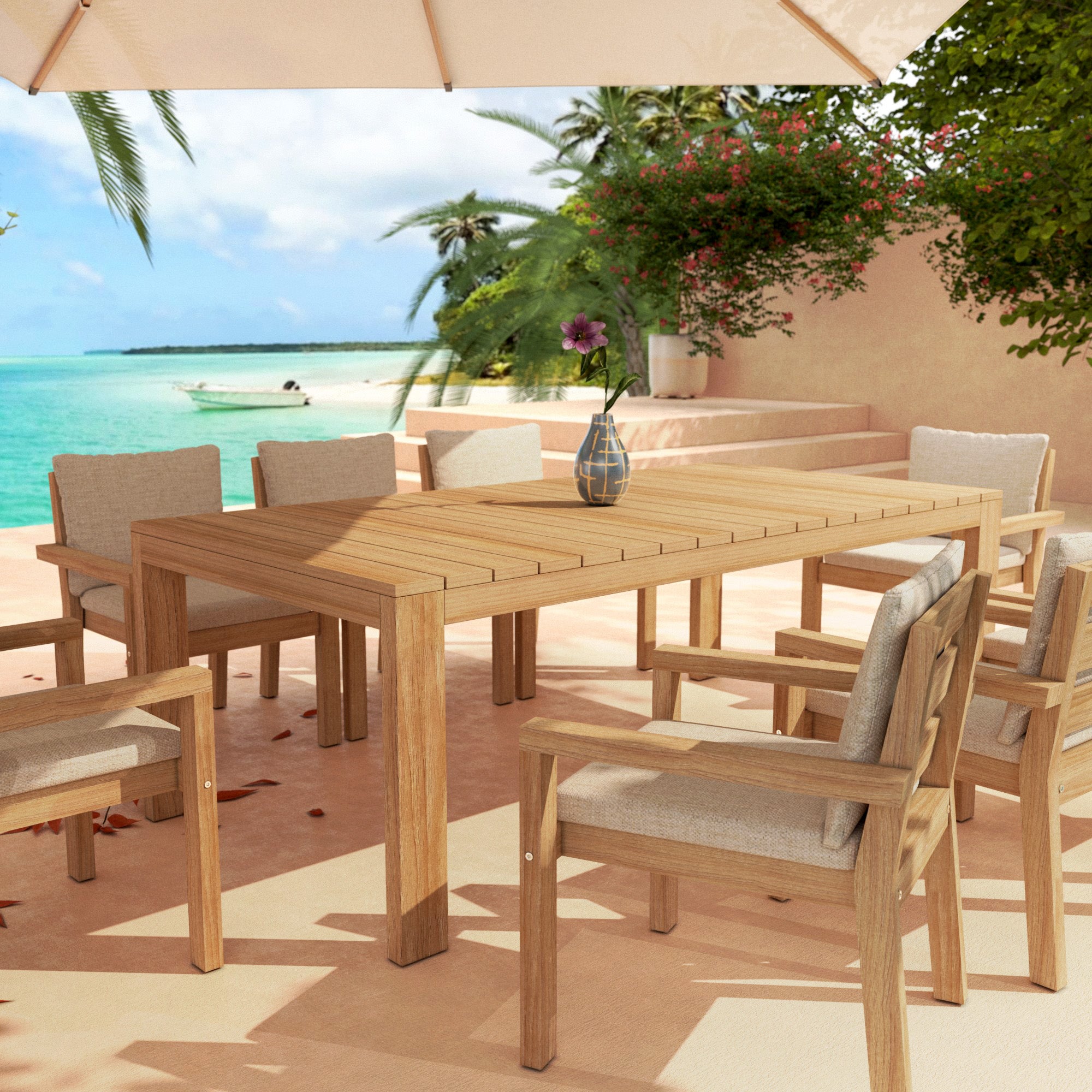 Lot de 2 fauteuils de repas Bornéo