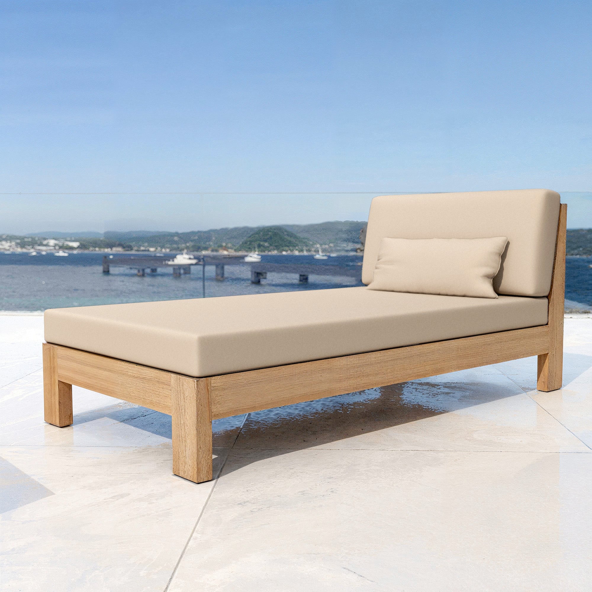 Borneo garden lounge with chaise longue - 5 seats