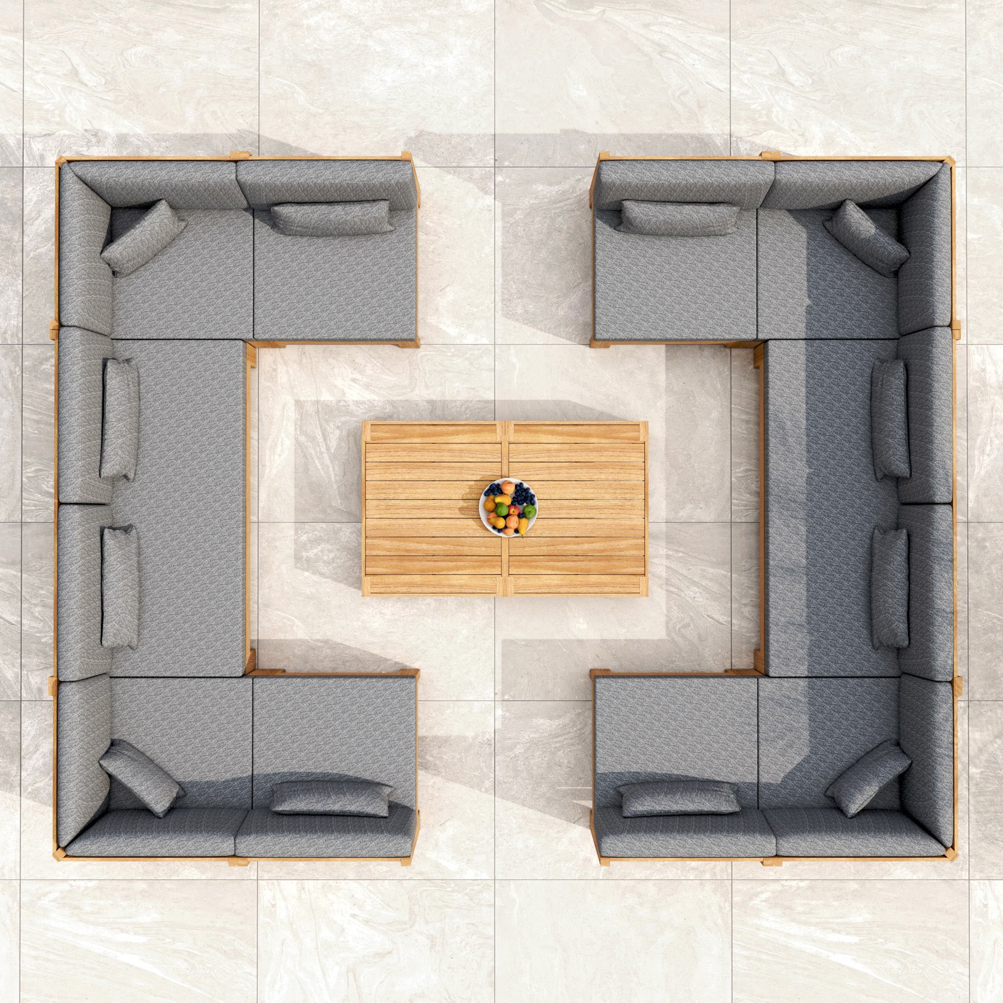 Borneo-Gartenecksofa