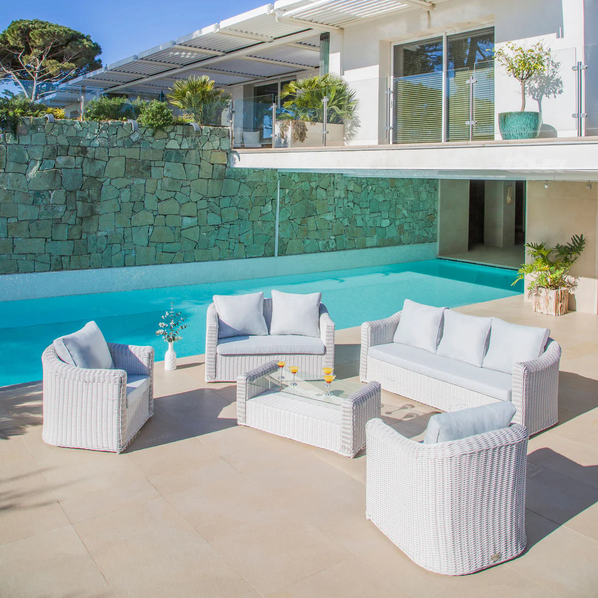 Conjunto de jardín Calvi - 7 plazas (UK)