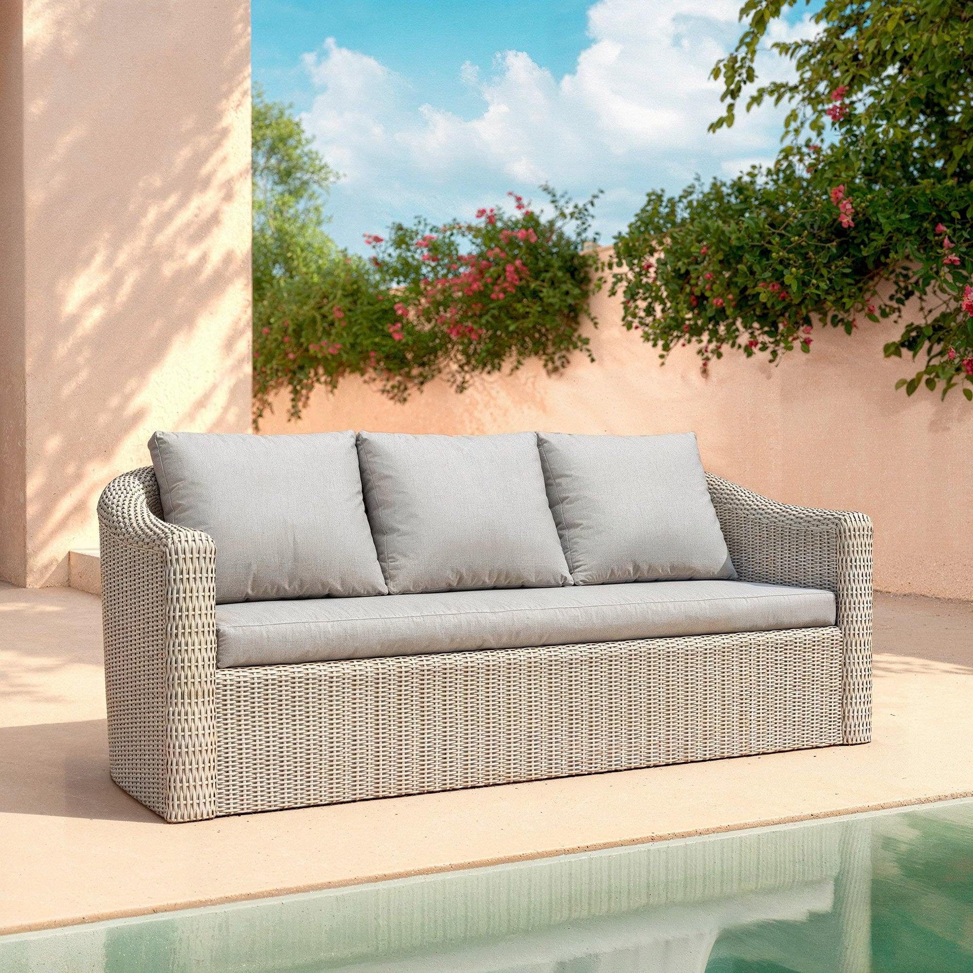 Calvi 3-seater garden sofa
