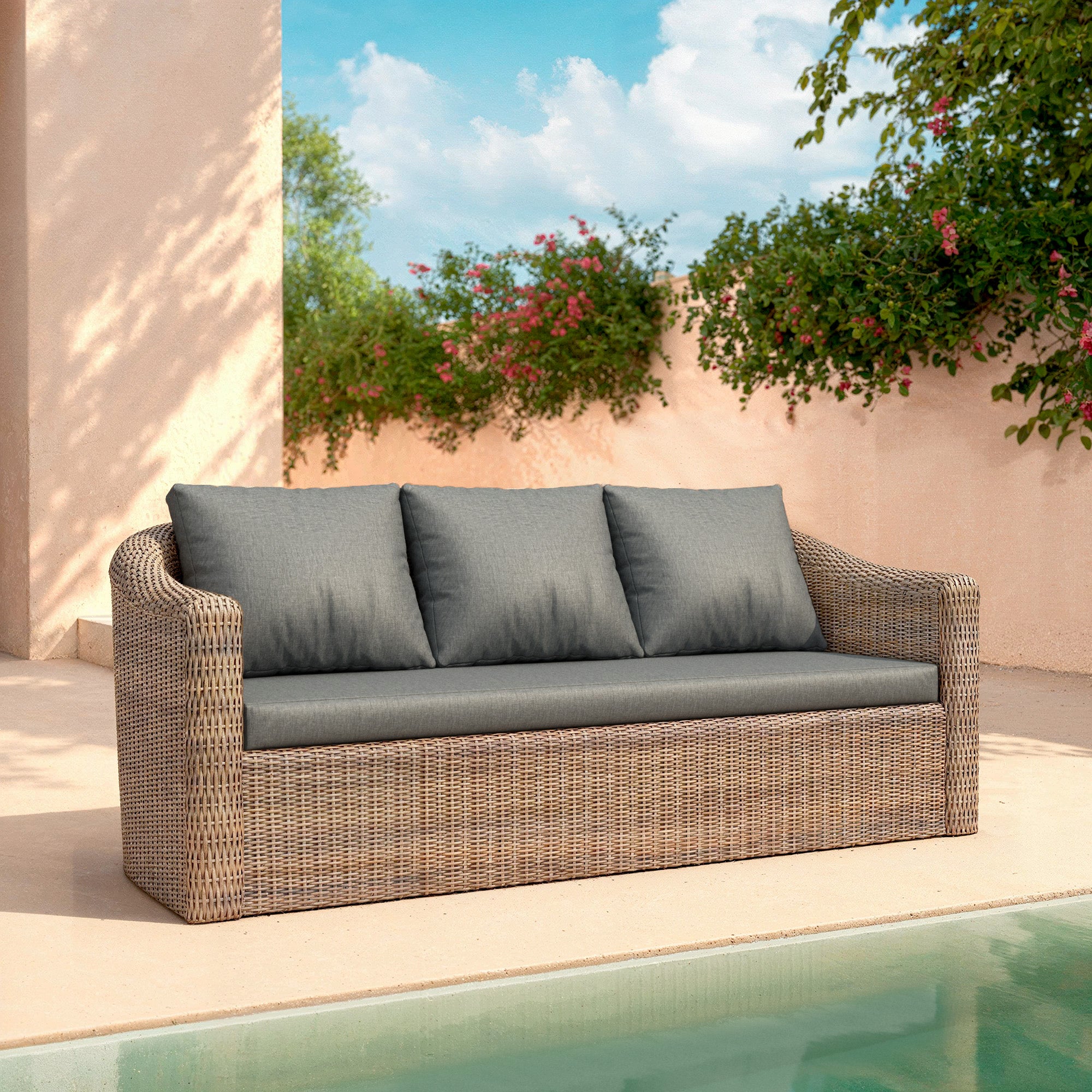 Calvi 3-seater garden sofa