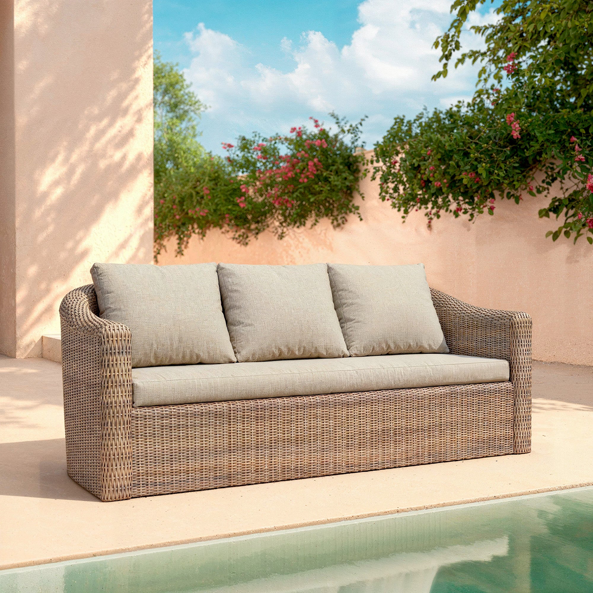 Calvi 3-seater garden sofa