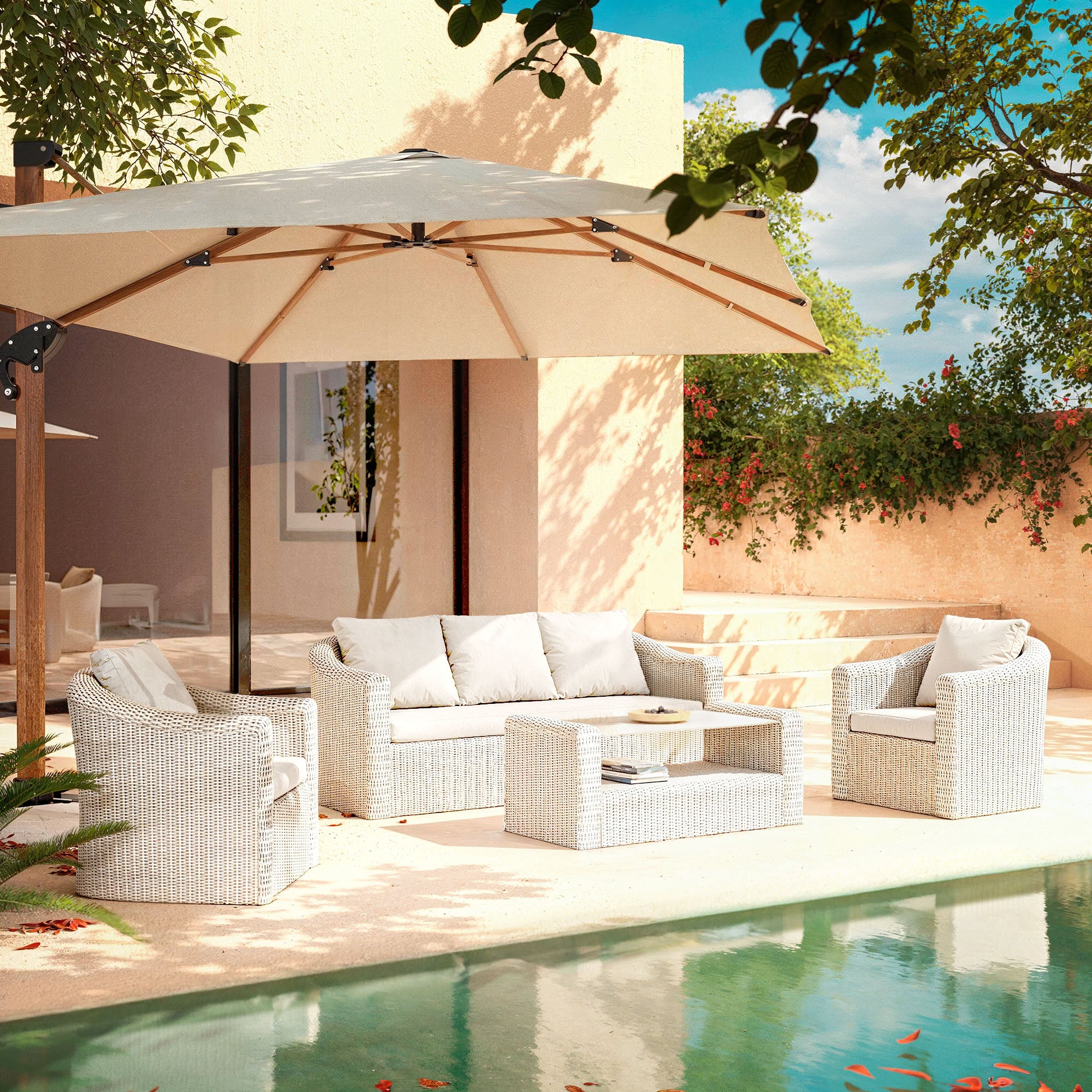 Calvi outdoor lounge set - 5 seats