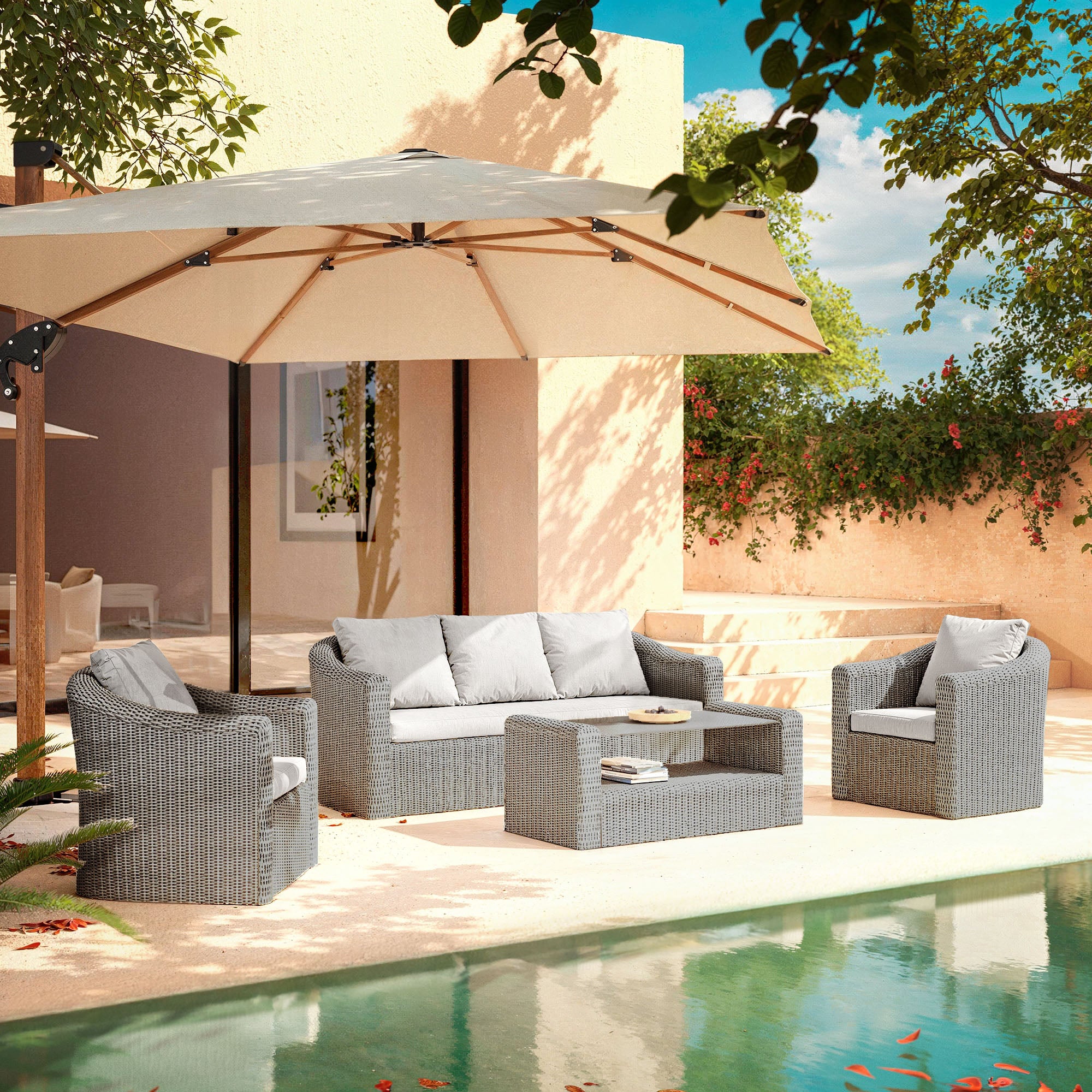 Calvi outdoor lounge set - 5 seats