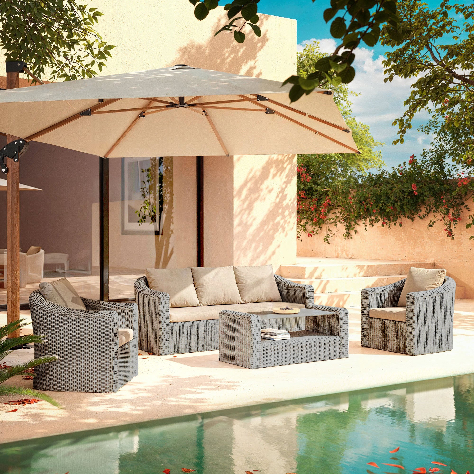 Calvi outdoor lounge set - 5 seats