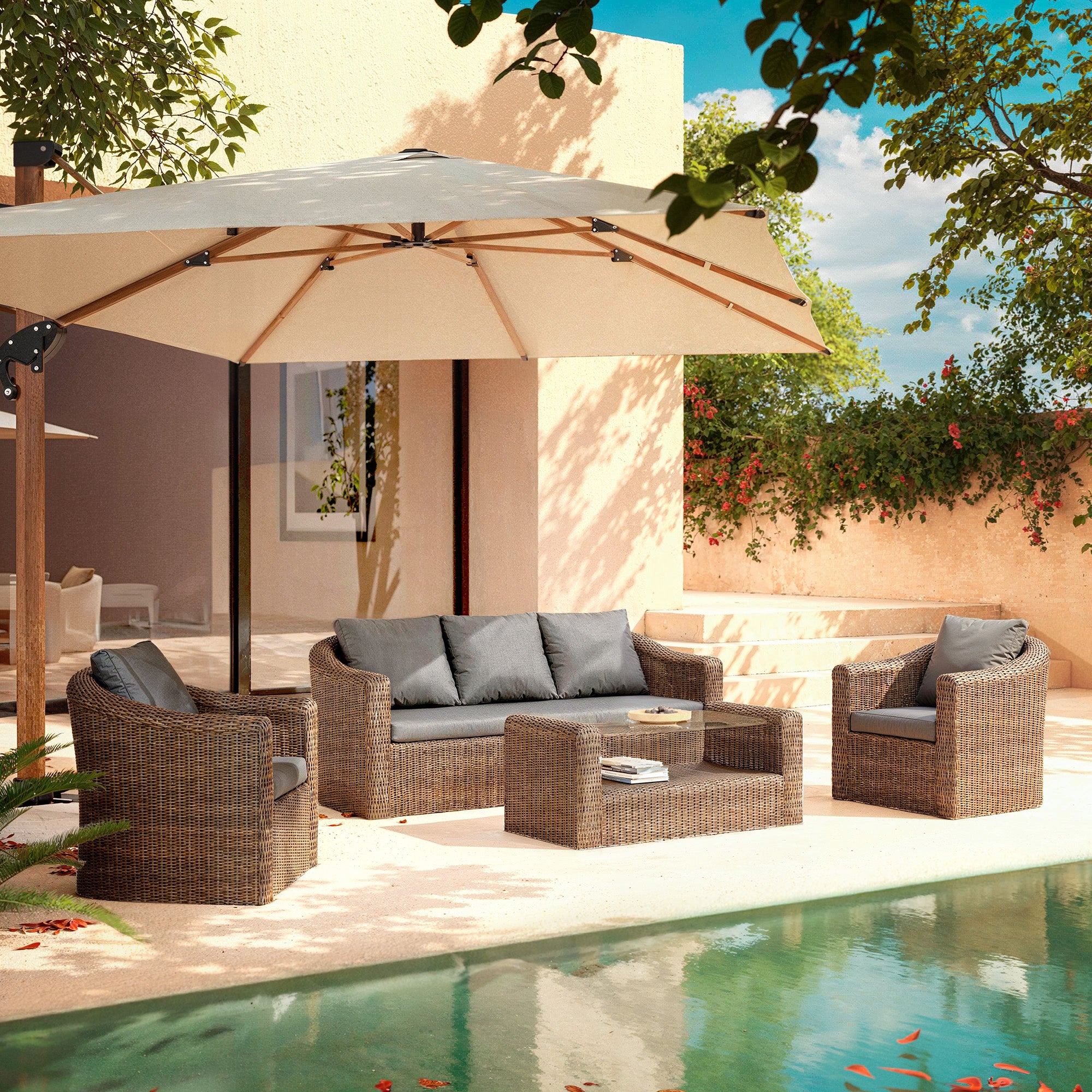 Calvi outdoor lounge set - 5 seats