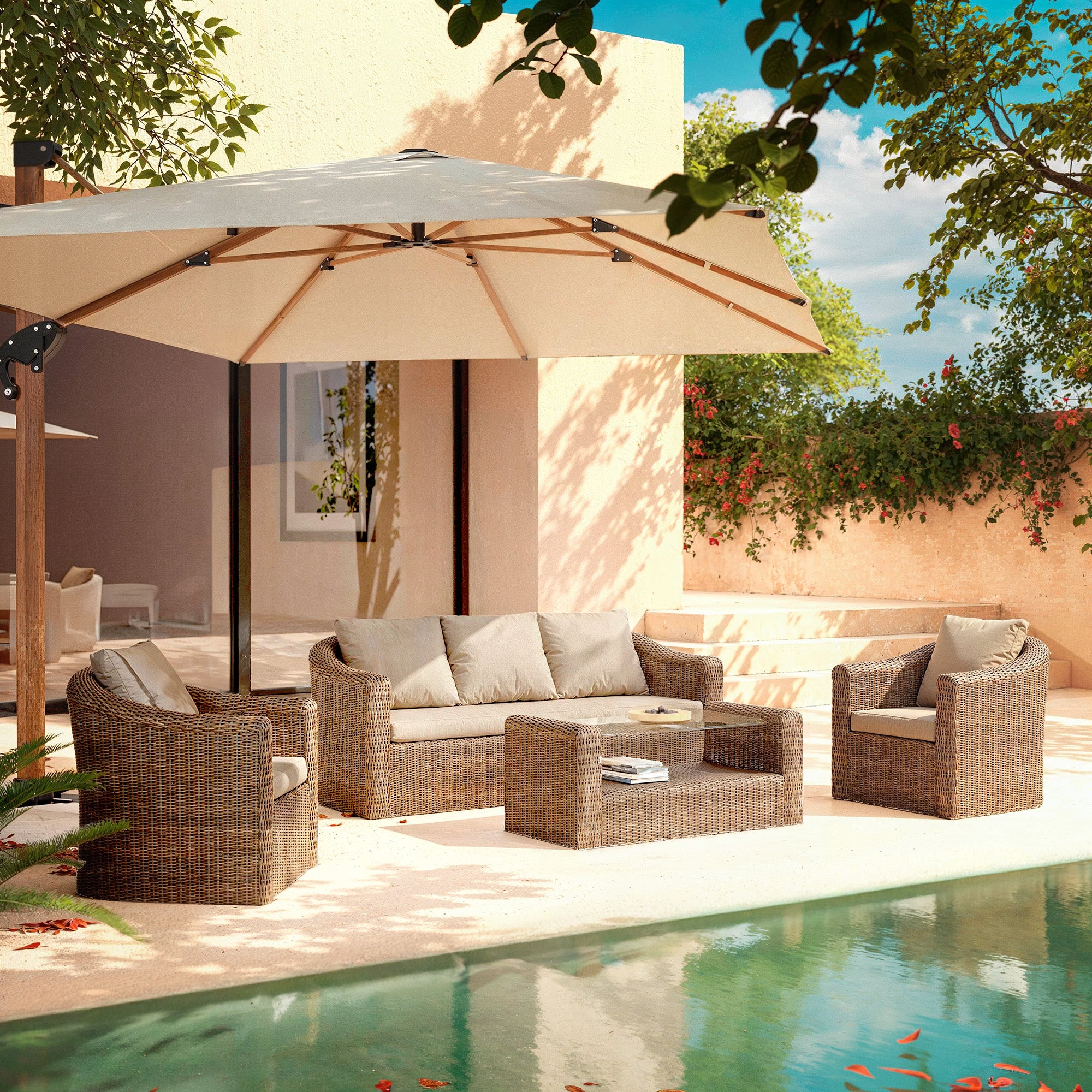 Calvi outdoor lounge set - 5 seats