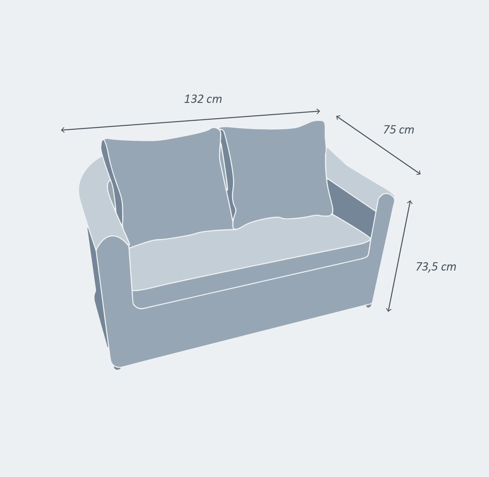 Conjunto de jardim Calvi - 4 lugares