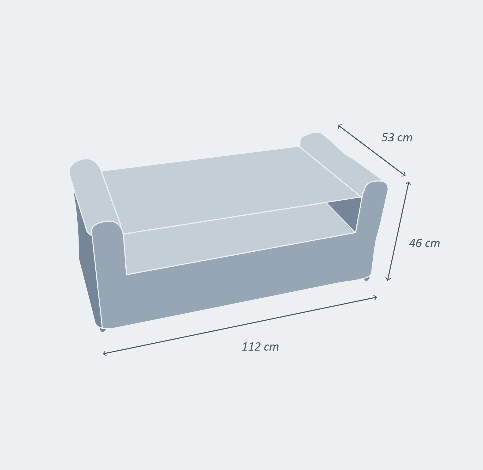 Calvi rectangular coffee table
