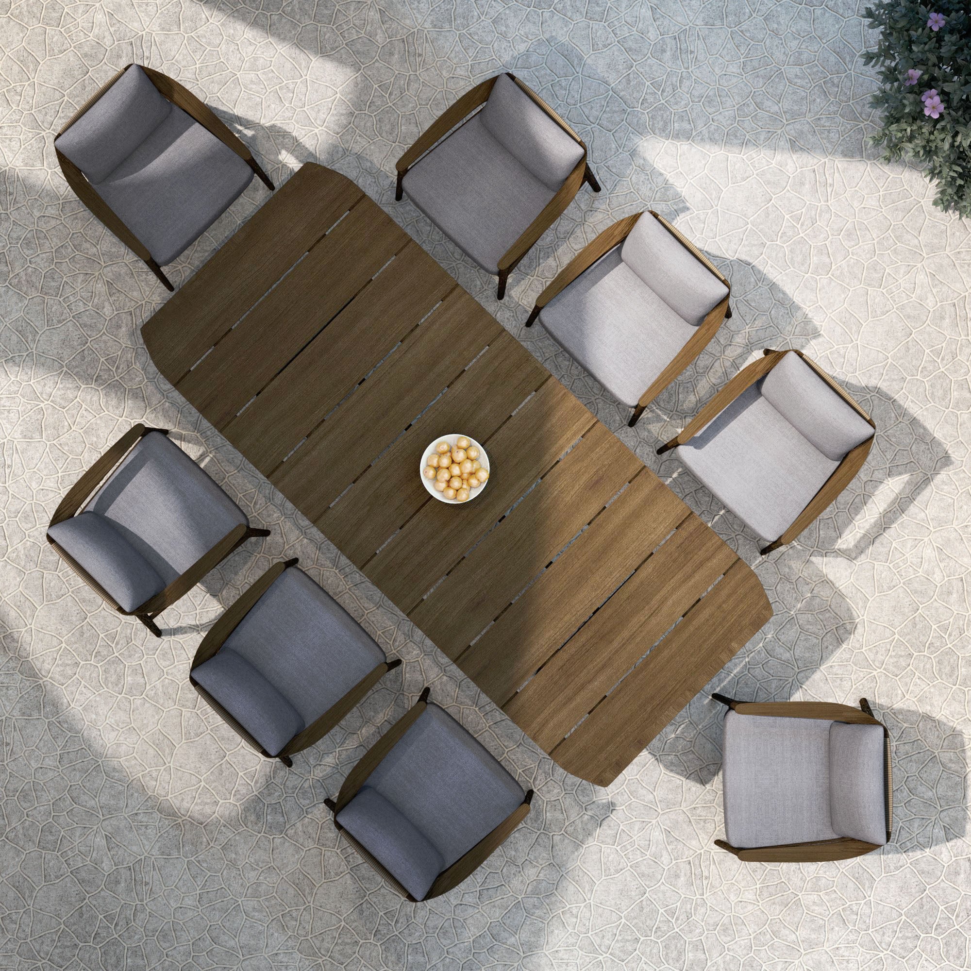 Fauteuil de repas en Teck Cap Ferrat