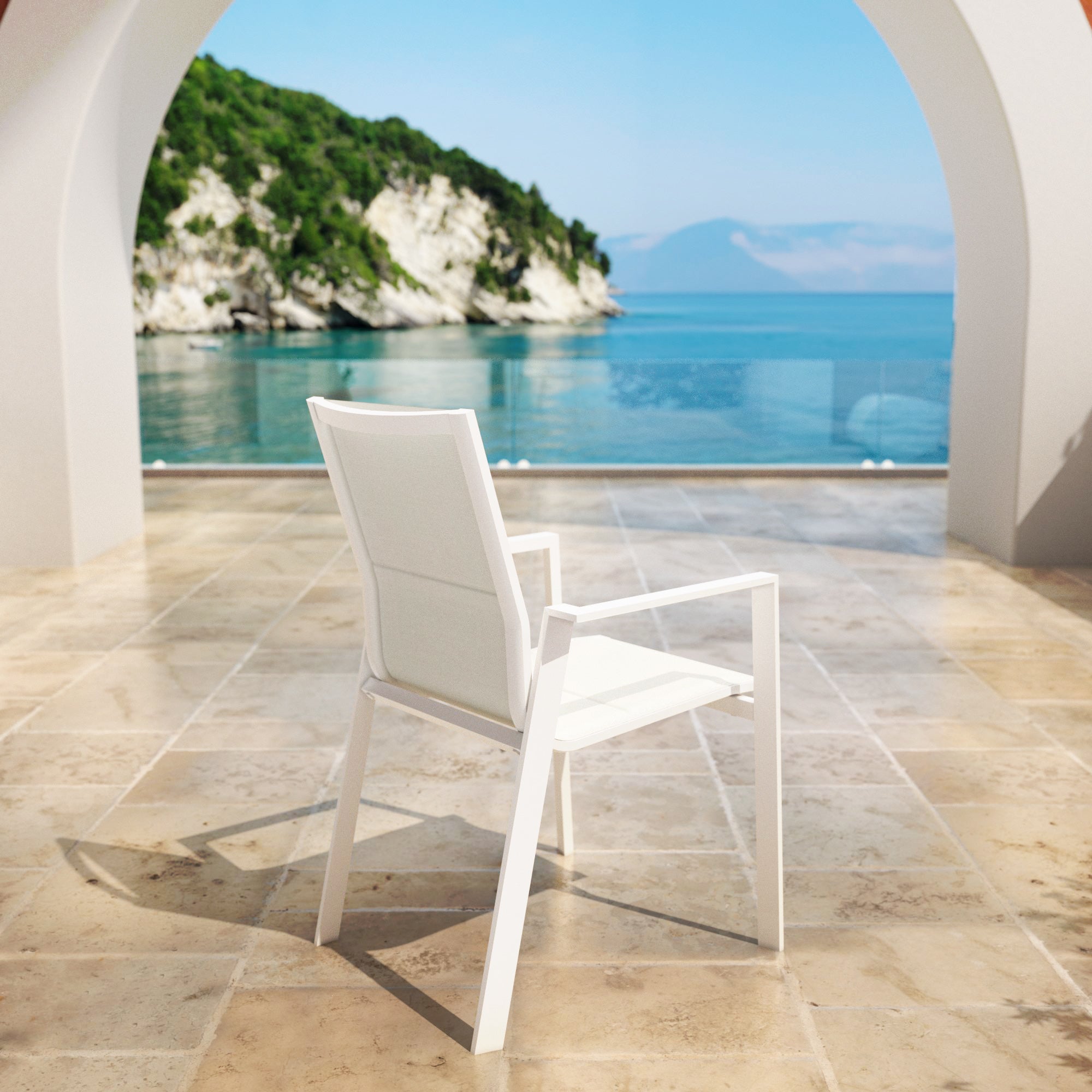 Fauteuil de jardin empilable Portofino