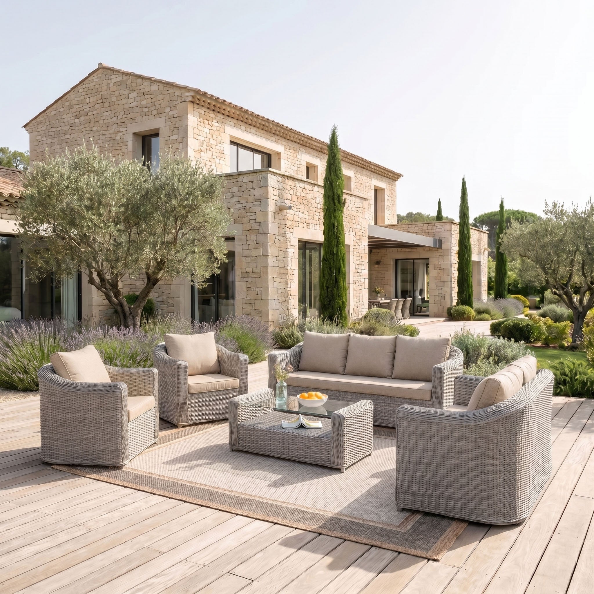 Conjunto de jardim Calvi - 7 lugares