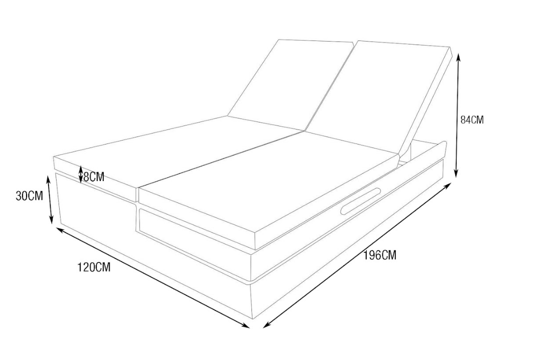 Double sun lounger / Calvi garden sofa