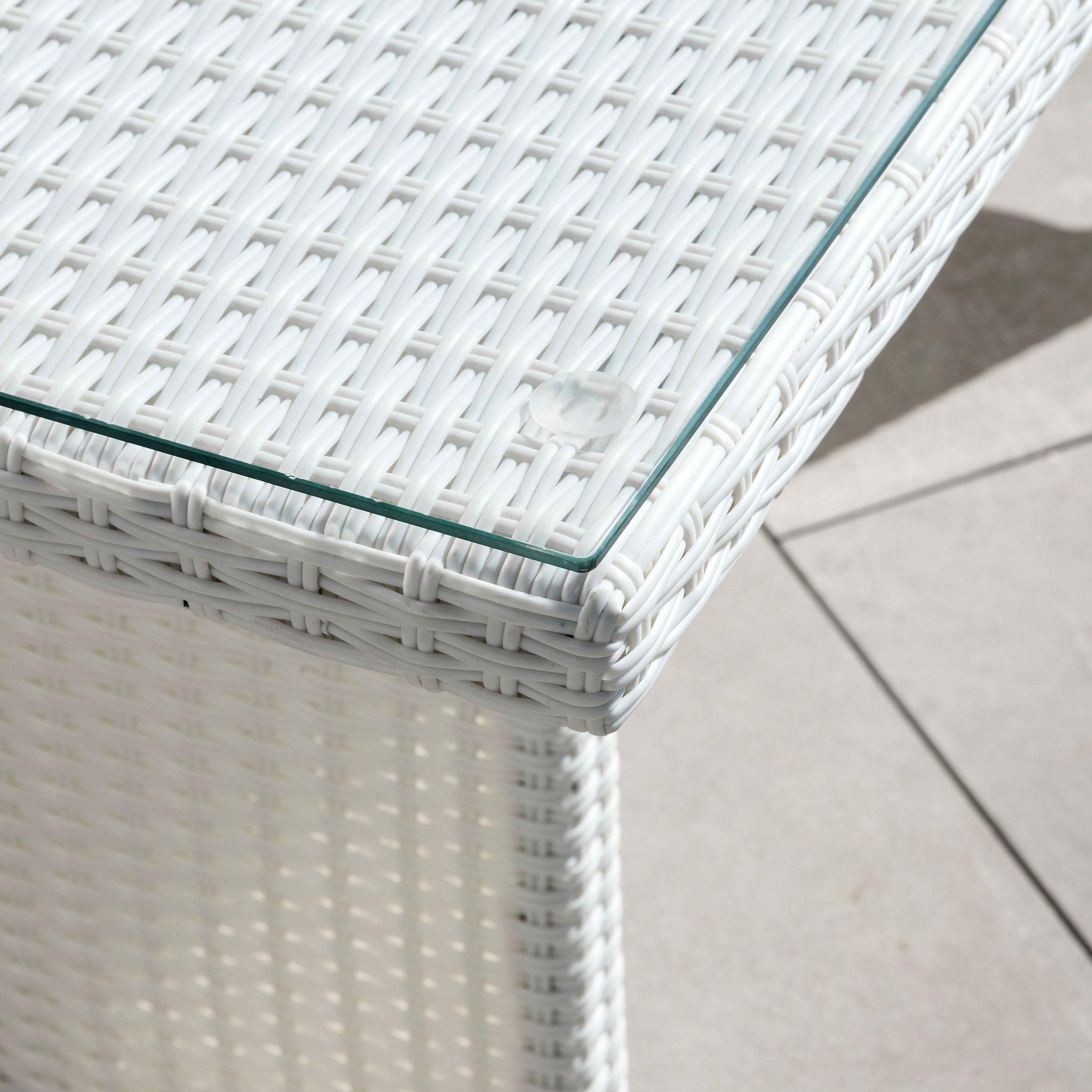 Mesa de jardín Tivoli de aluminio de 6 plazas (145 x 85 cm)