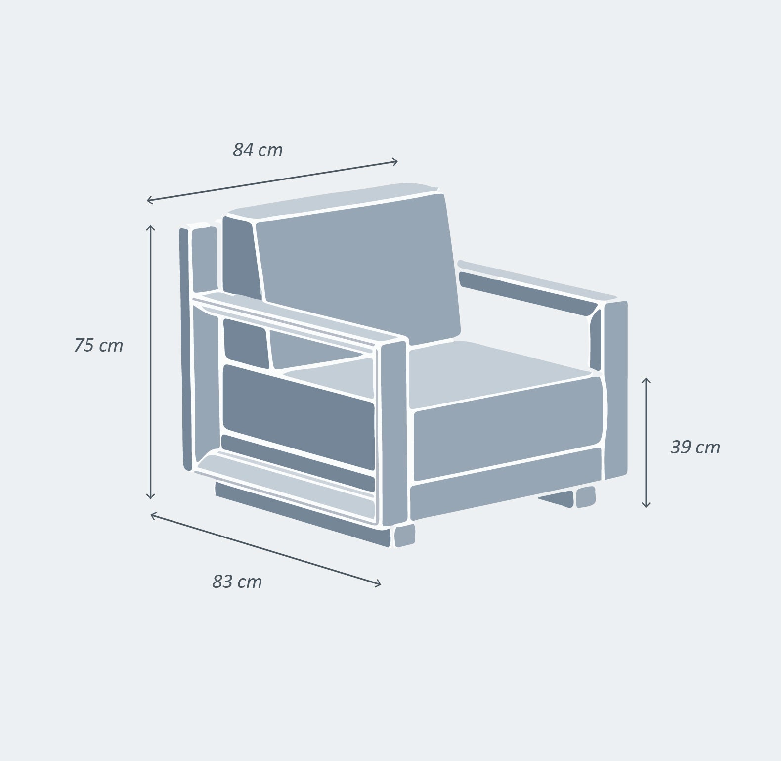 Elba garden furniture set - 7 seats