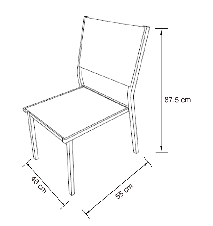 Chaise de jardin alu empilable Murano - Mobellia