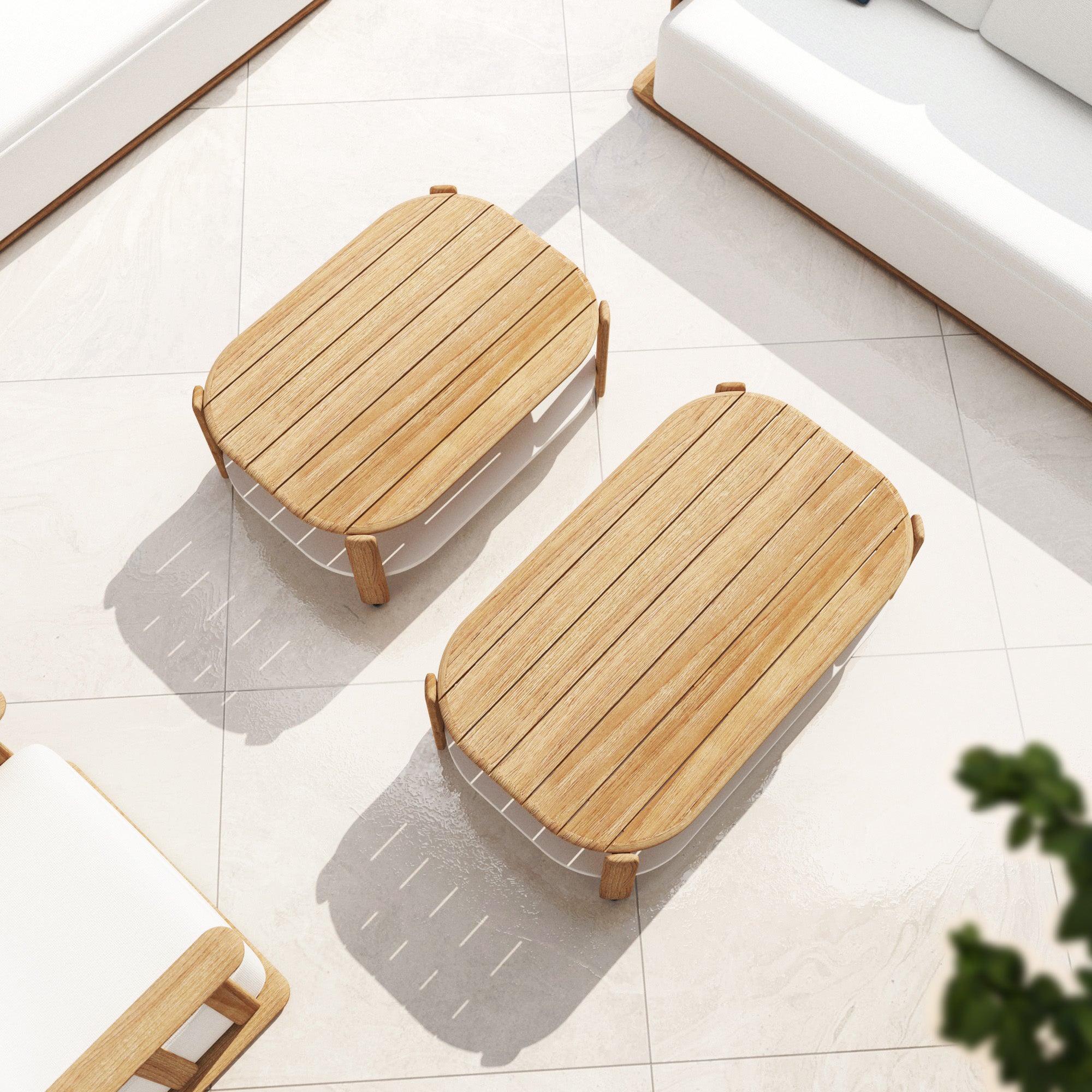 Table basse rectangulaire Java (120x70x40cm) - Mobellia