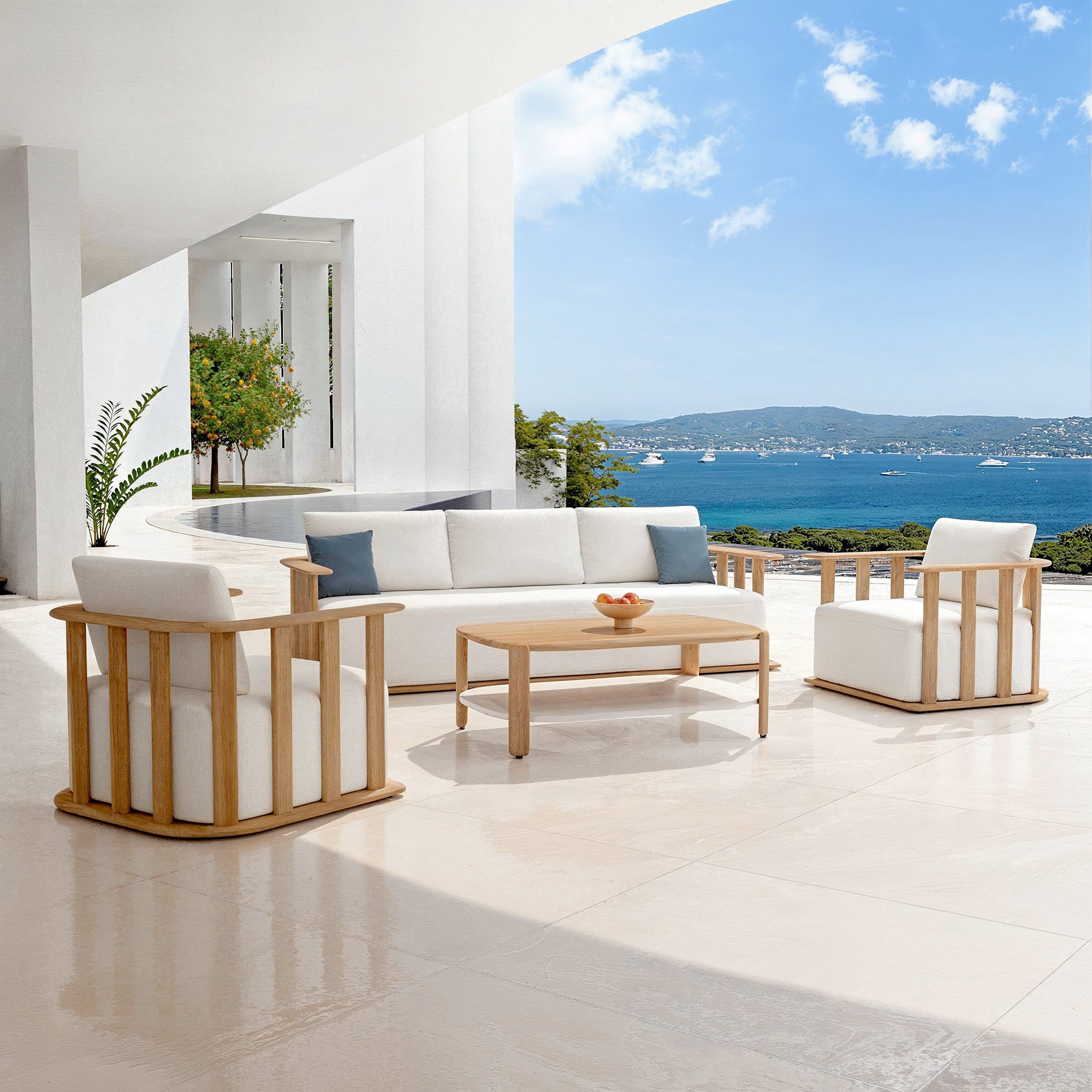 Table basse rectangulaire Java (120x70x40cm) - Mobellia