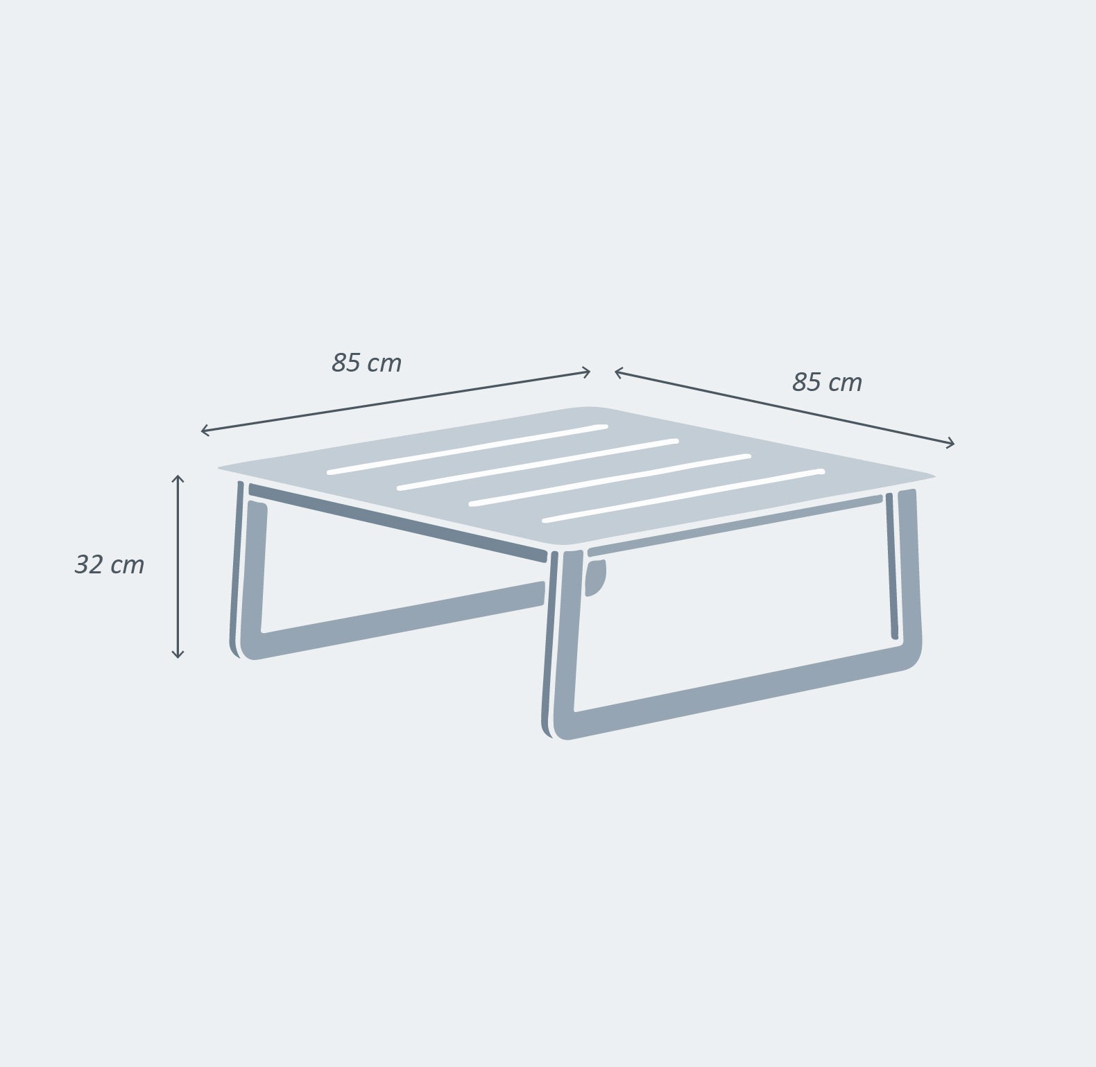 Salon de jardin Long Beach - 5 places
