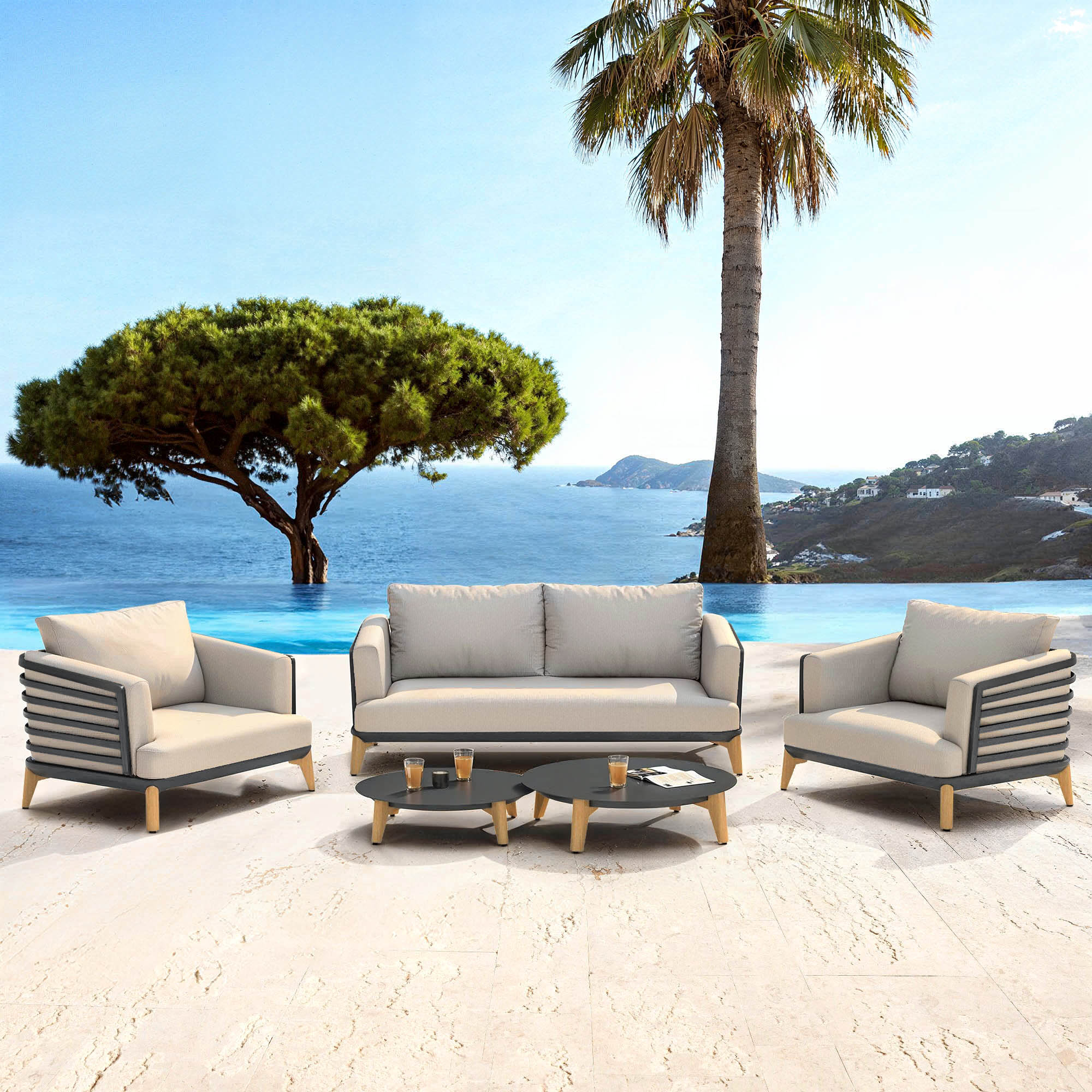 Lounge-set Monte Carlo - 4 Plätze