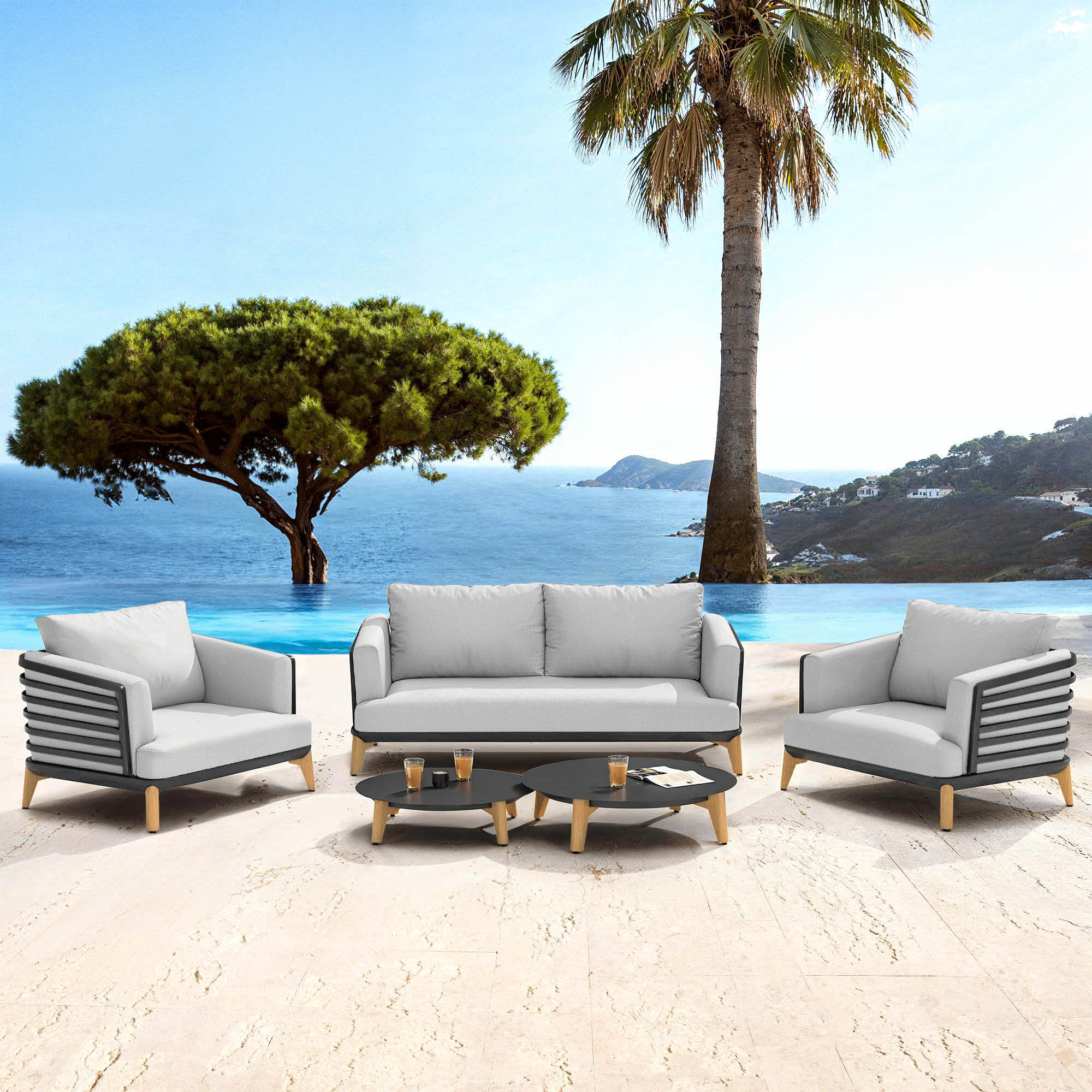 Lounge-set Monte Carlo - 4 Plätze